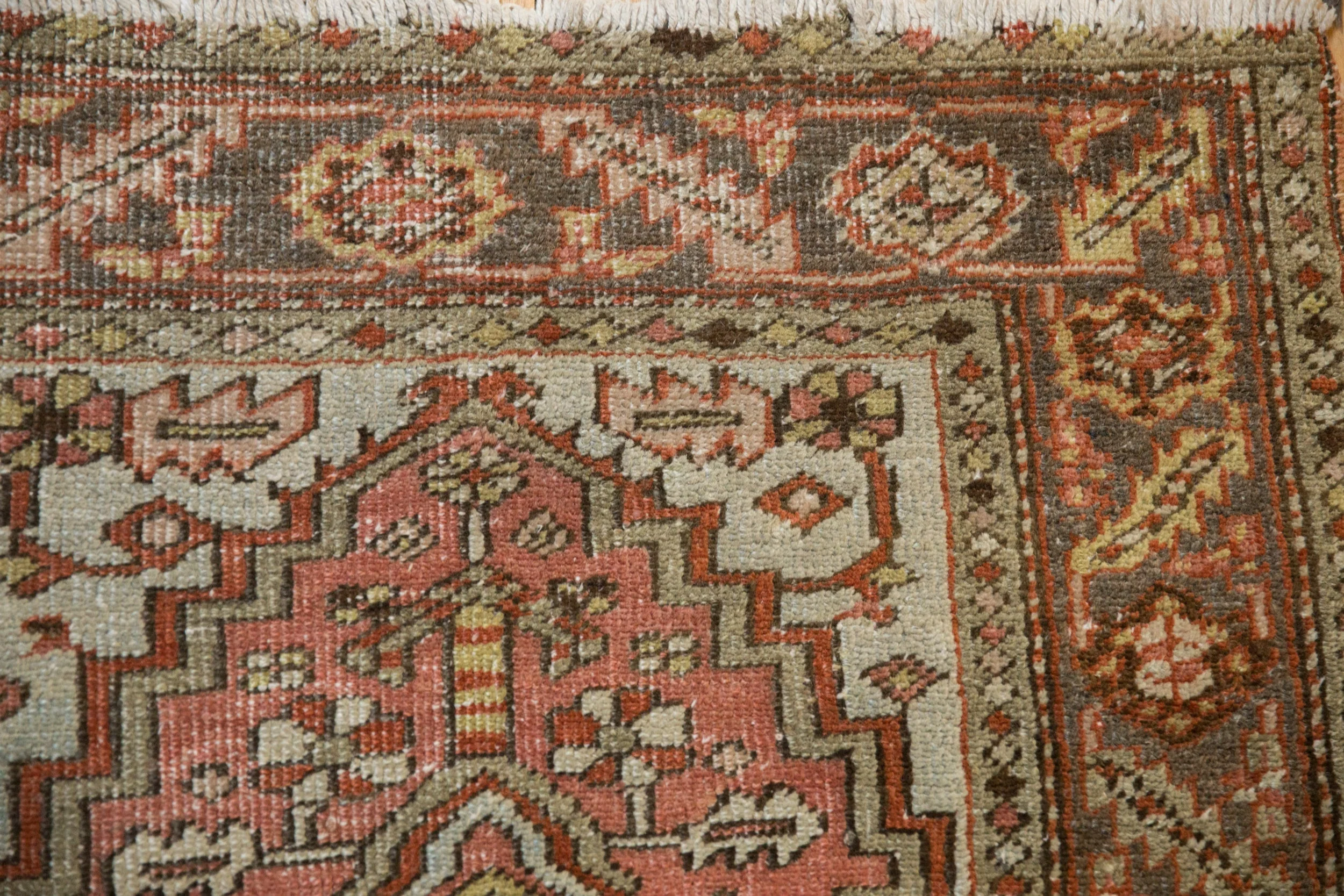 3x5.5 Vintage Distressed Heriz Rug - Image 3
