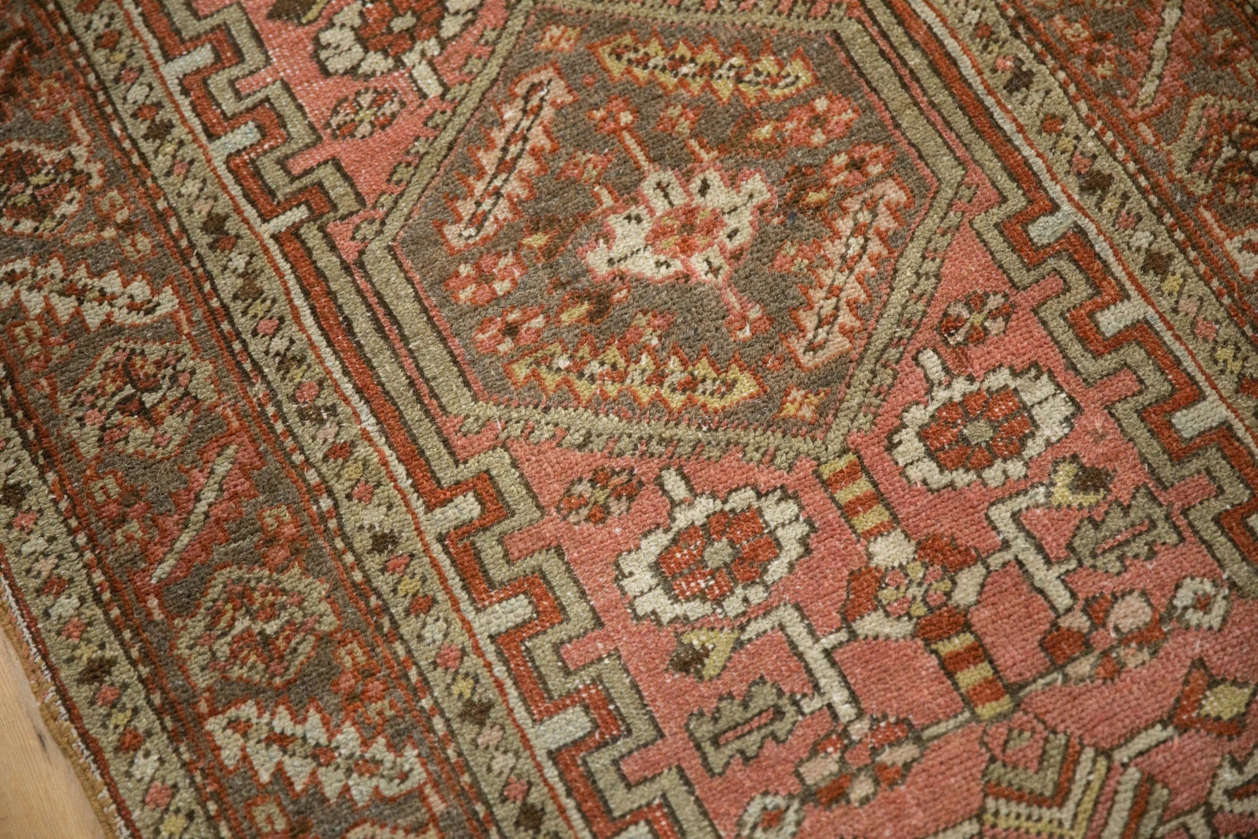 3x5.5 Vintage Distressed Heriz Rug - Image 7