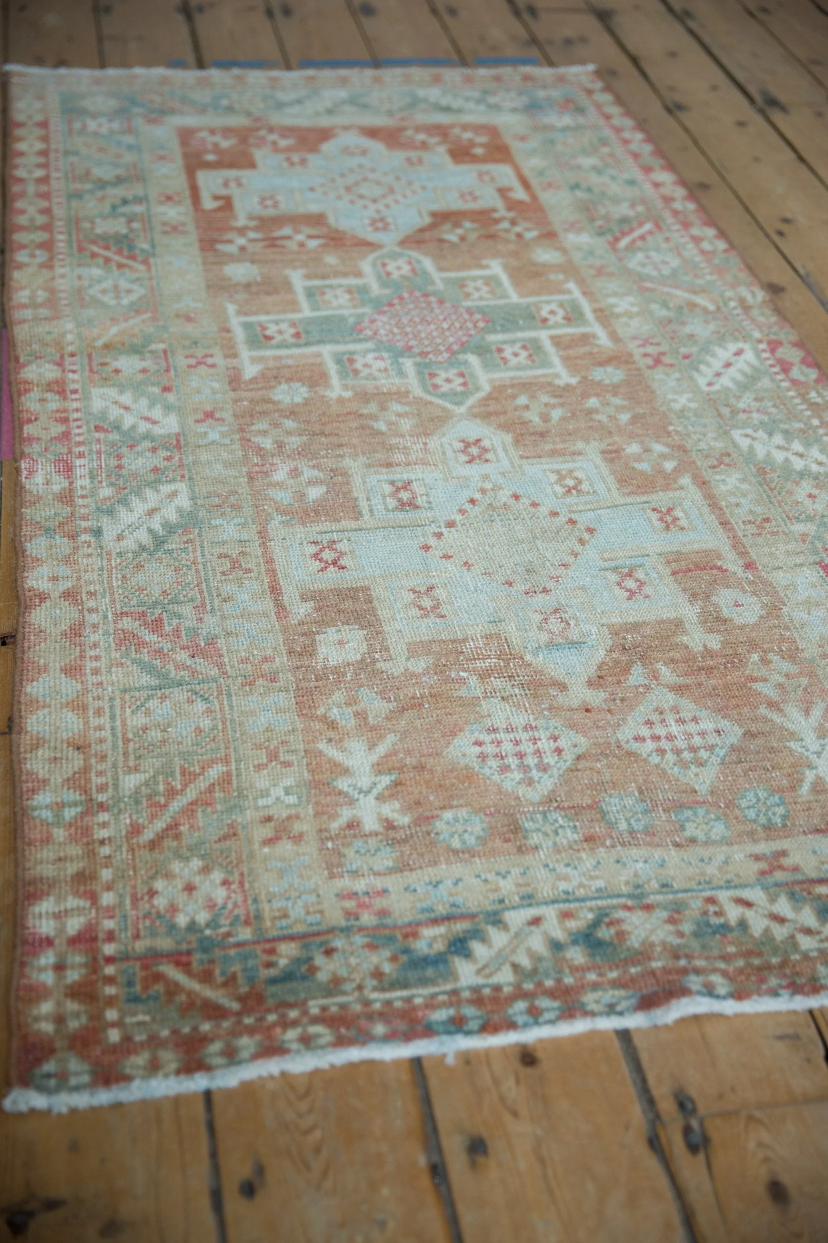 3x5.5 Vintage Distressed Karaja Rug - Image 3