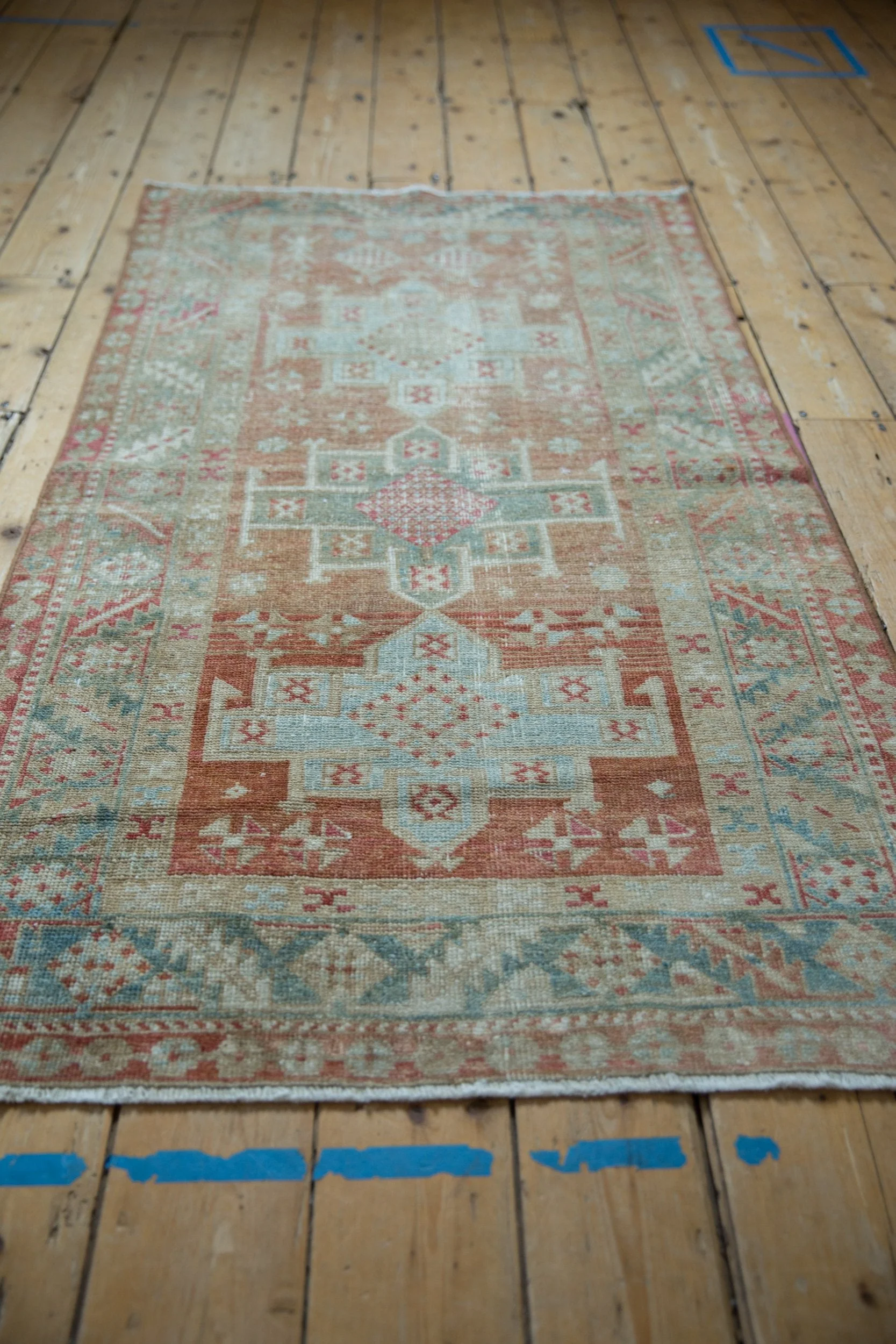 3x5.5 Vintage Distressed Karaja Rug - Image 5