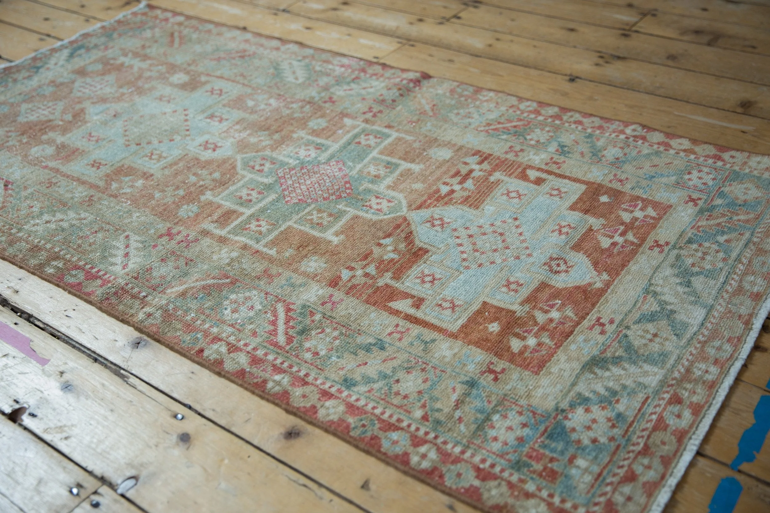 3x5.5 Vintage Distressed Karaja Rug - Image 9