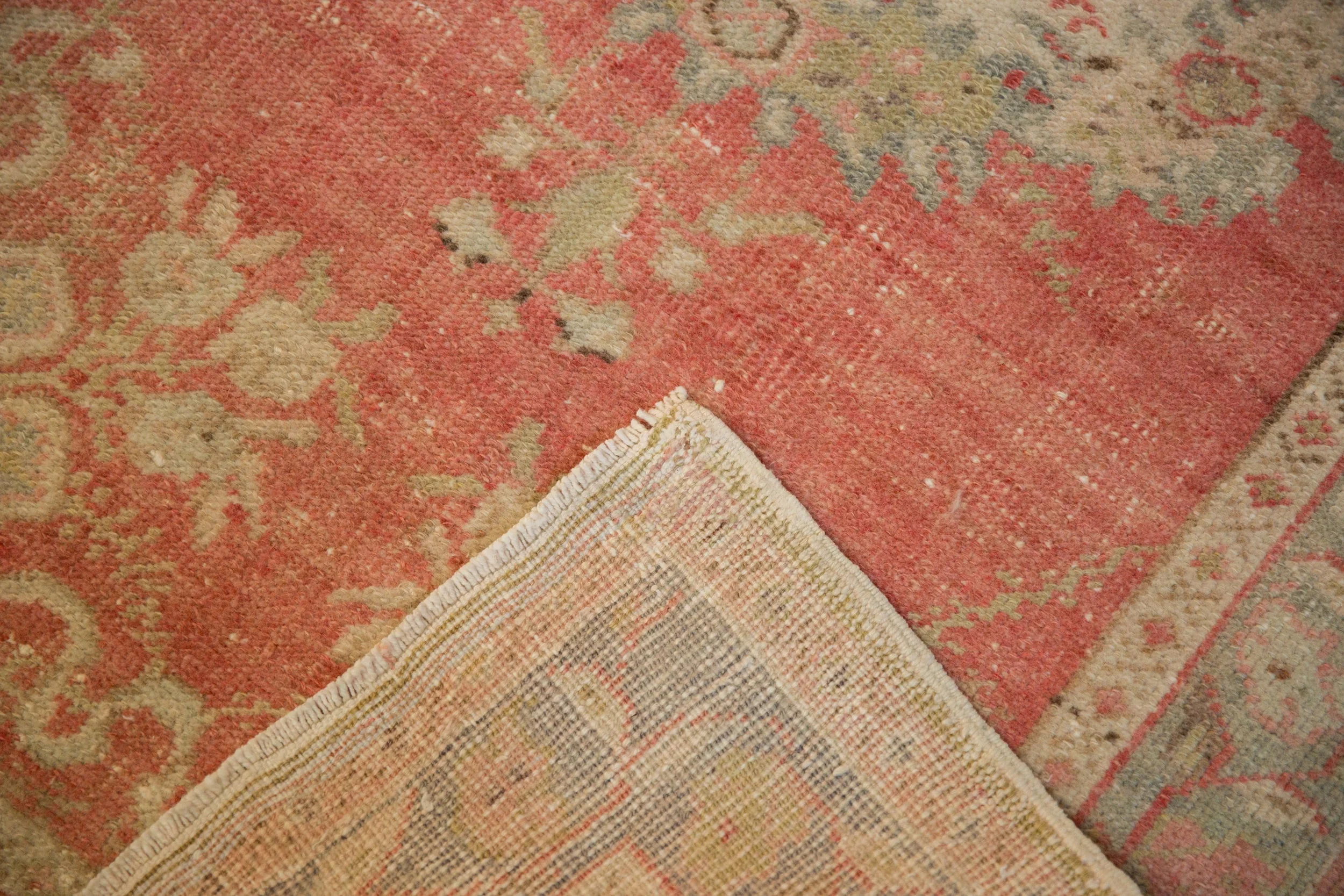 3x5.5 Vintage Distressed Oushak Rug - Image 10