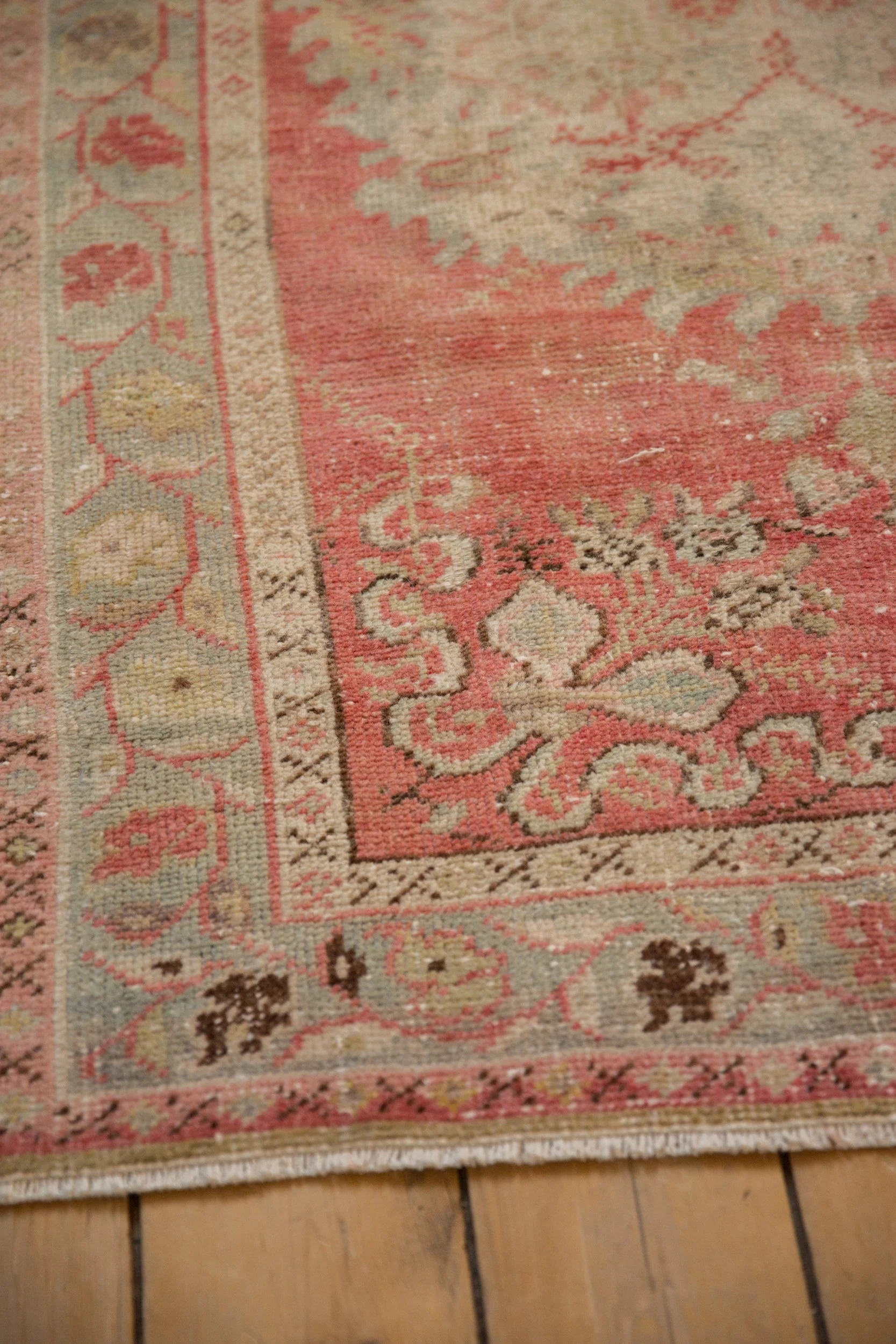3x5.5 Vintage Distressed Oushak Rug - Image 5