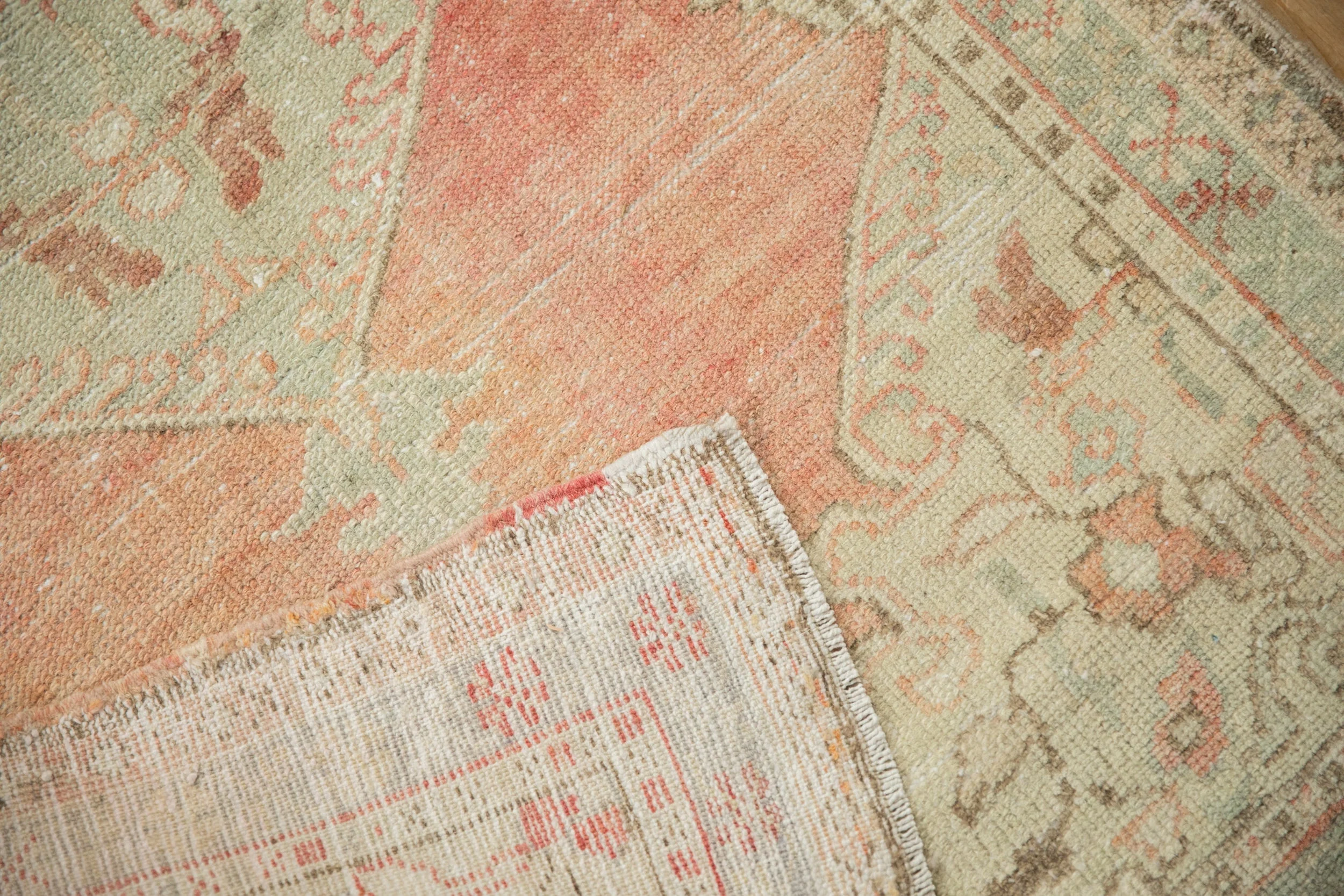 3x5.5 Vintage Distressed Oushak Rug - Image 10