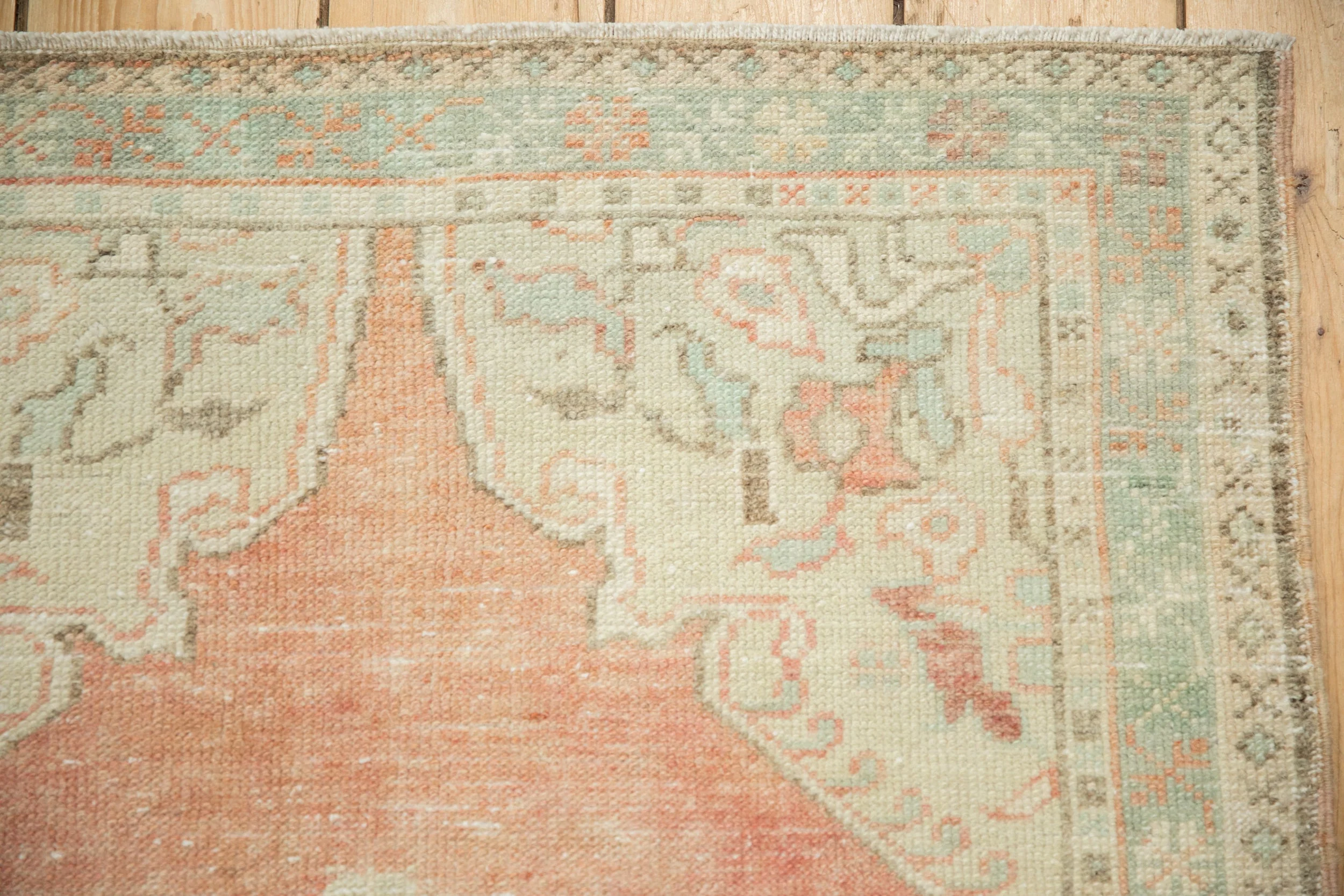 3x5.5 Vintage Distressed Oushak Rug - Image 3