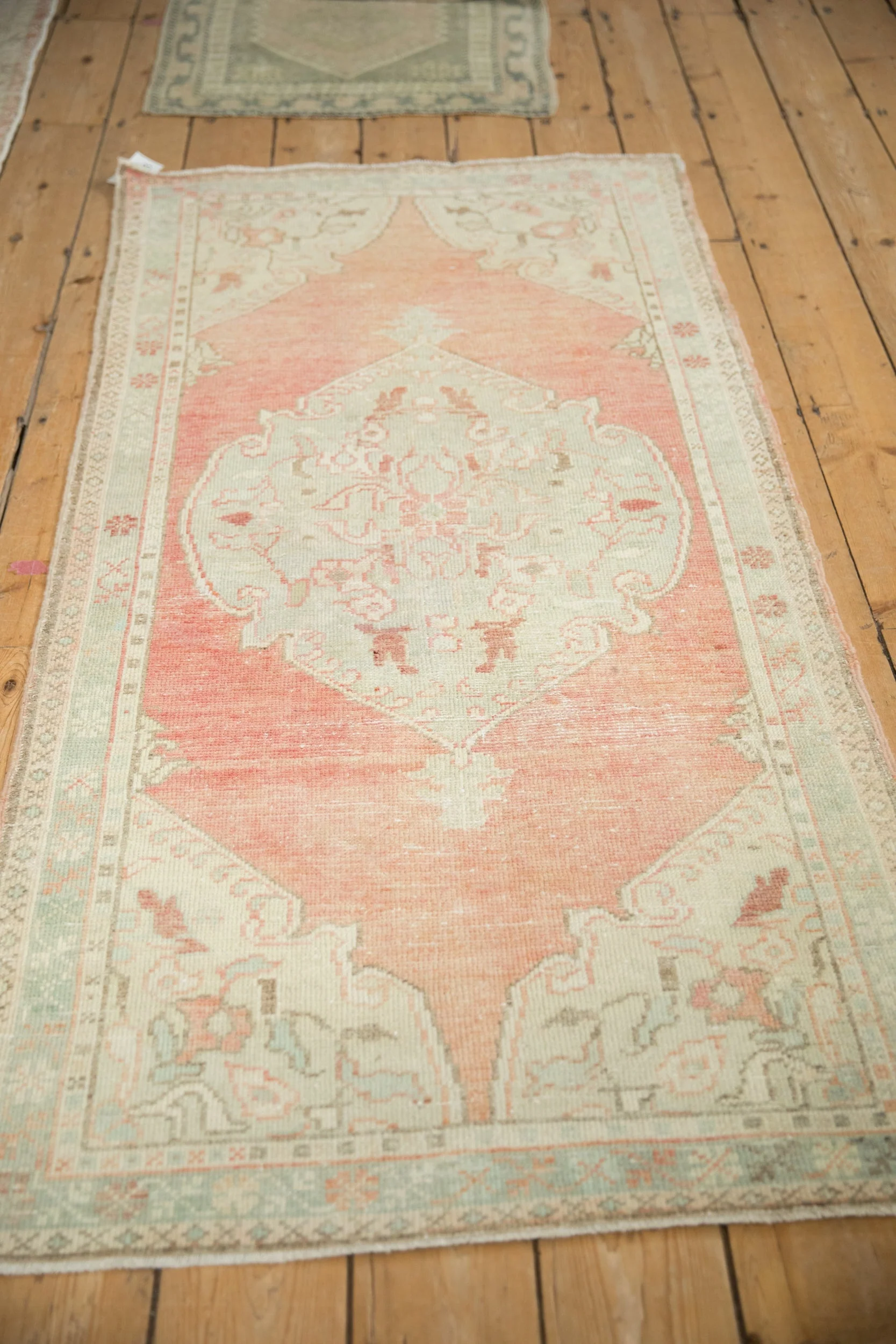 3x5.5 Vintage Distressed Oushak Rug - Image 4