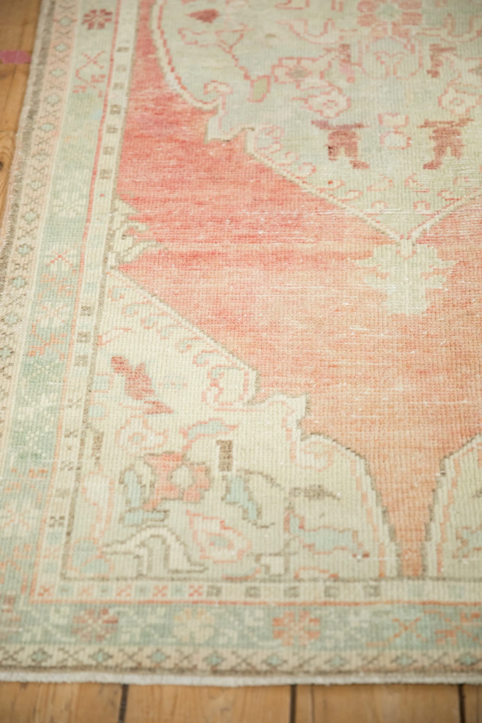 3x5.5 Vintage Distressed Oushak Rug - Image 5