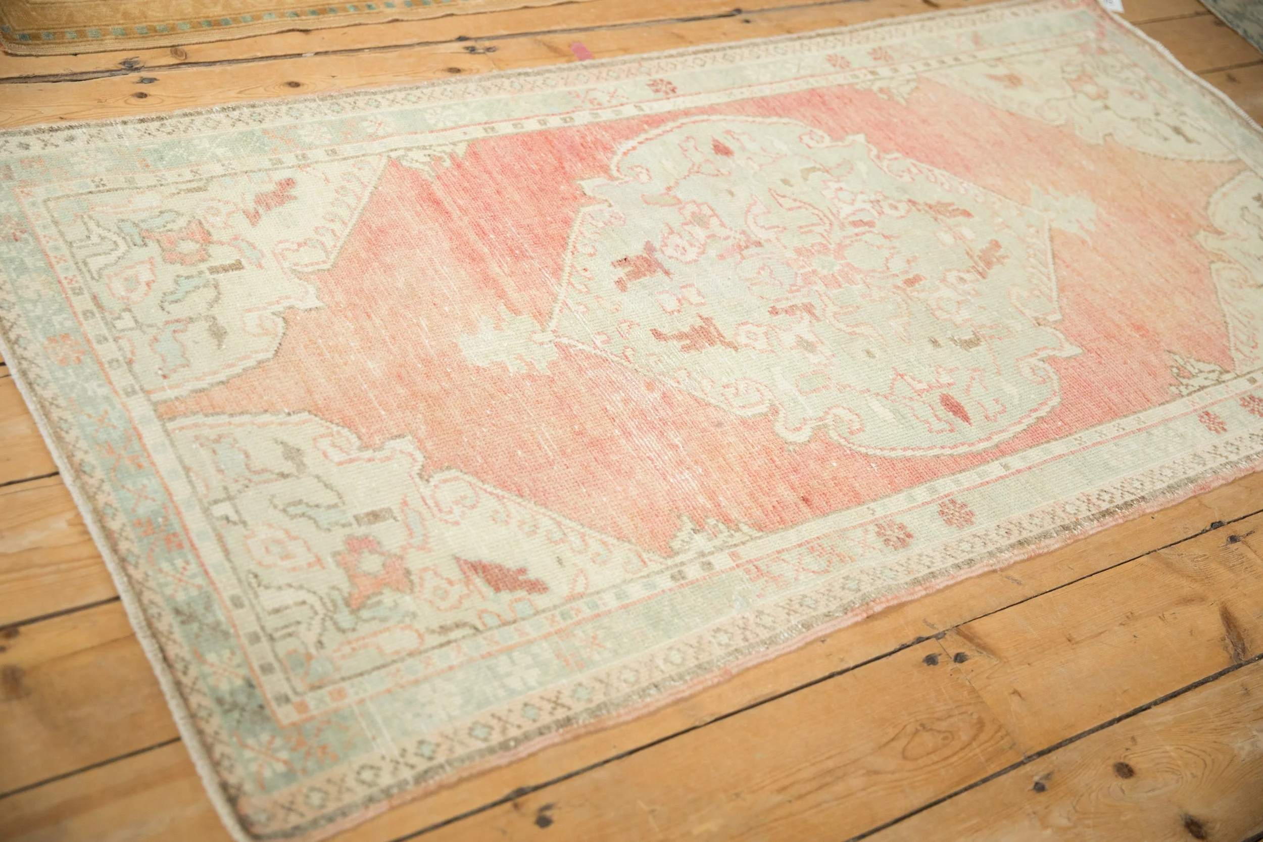 3x5.5 Vintage Distressed Oushak Rug - Image 6