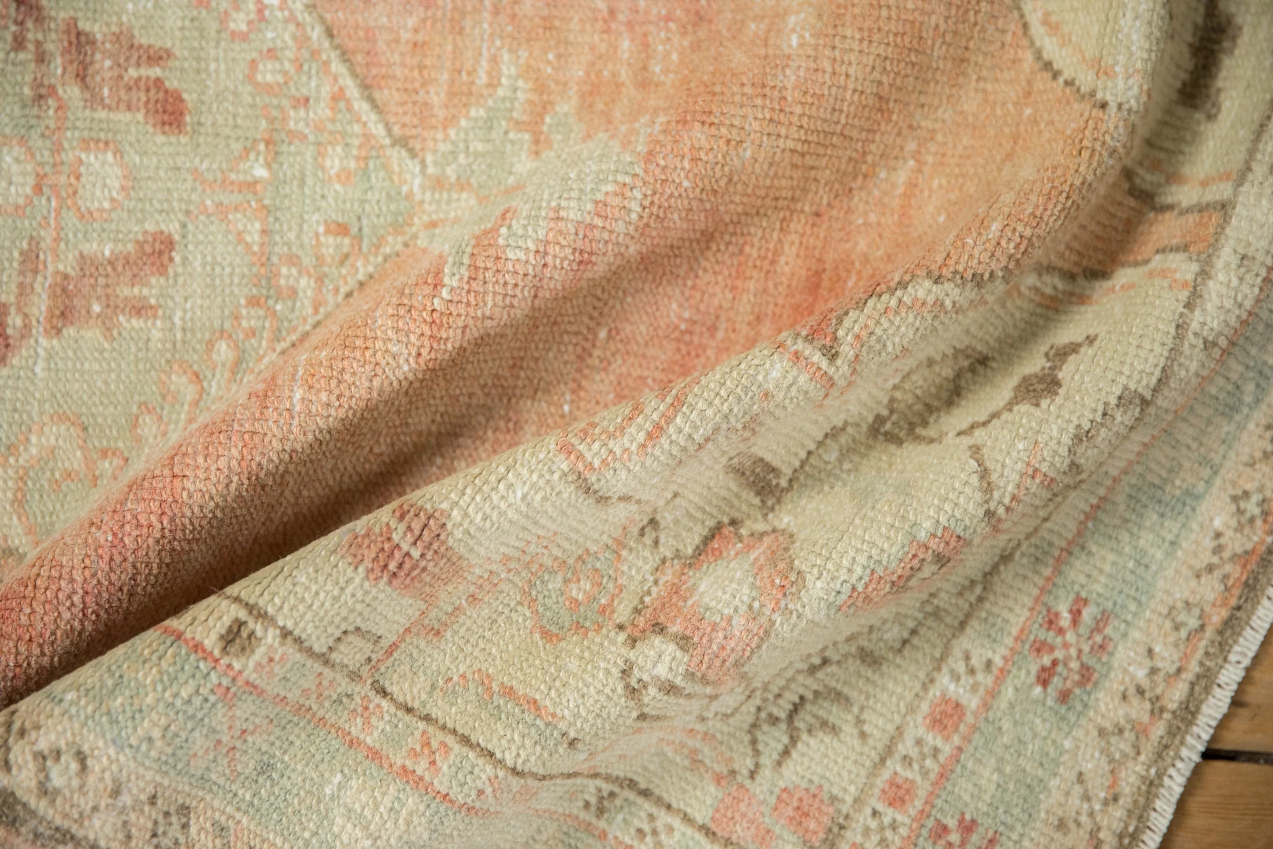3x5.5 Vintage Distressed Oushak Rug - Image 9