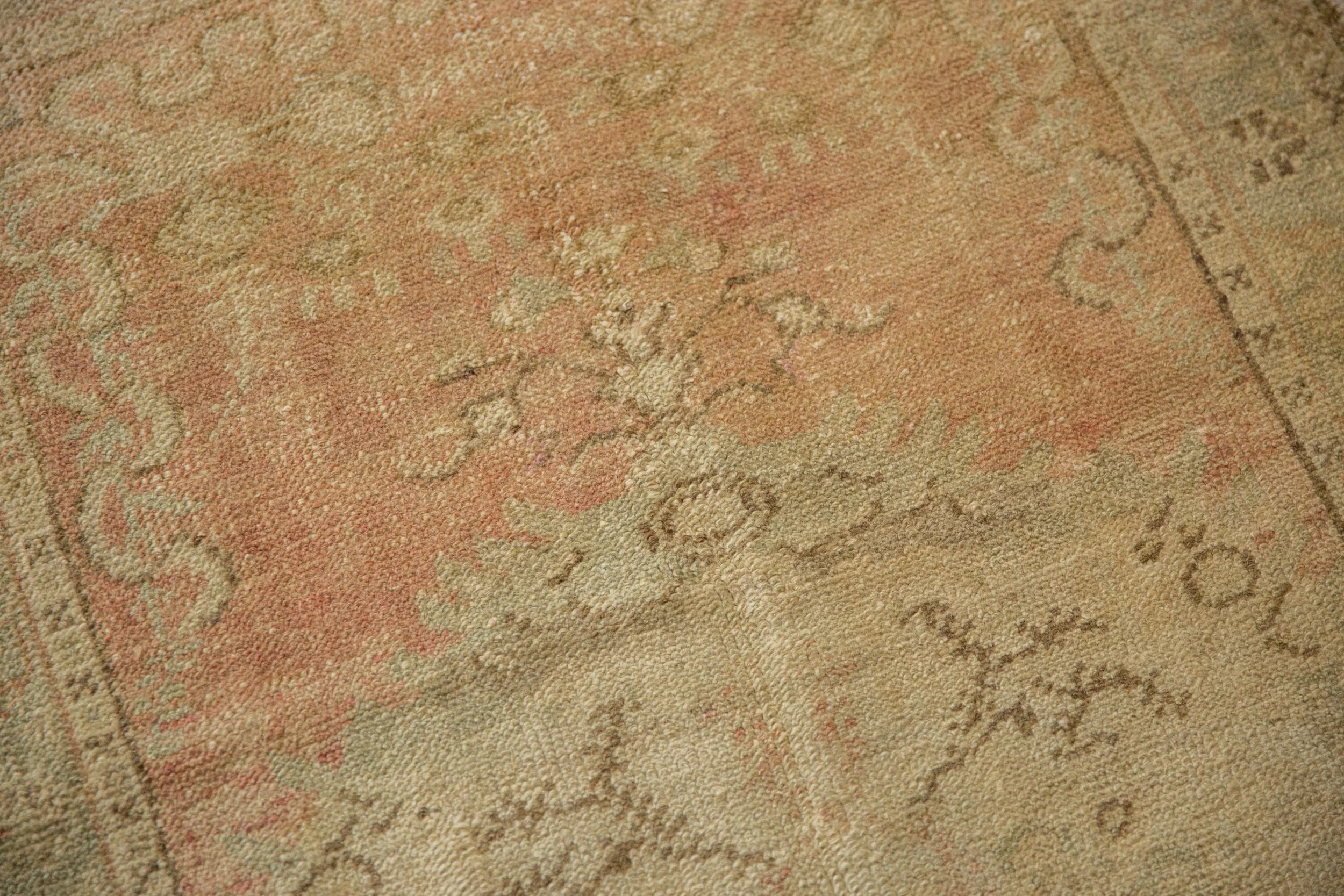 3x5.5 Vintage Distressed Oushak Rug - Image 10