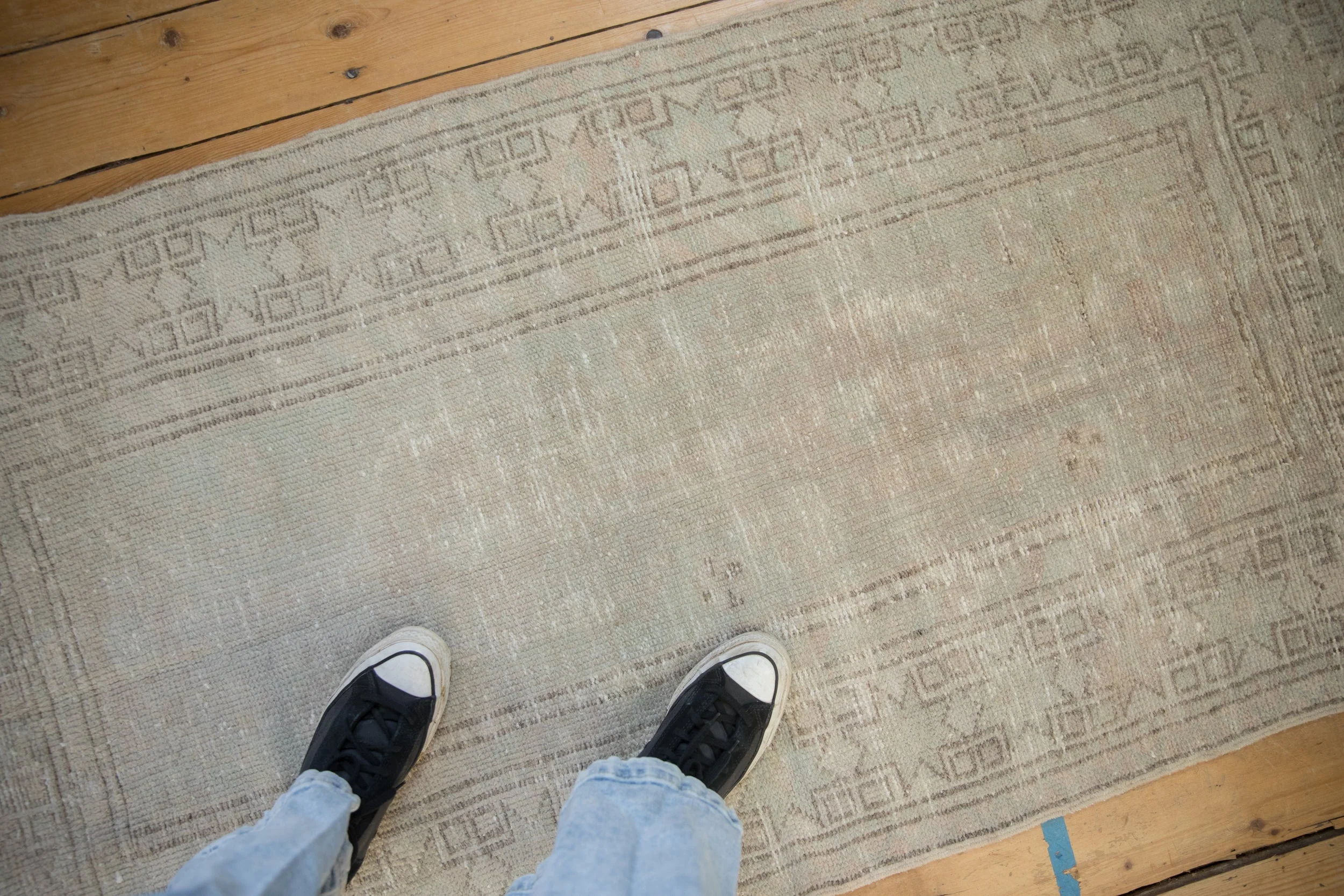 3x5.5 Vintage Distressed Oushak Rug - Image 2