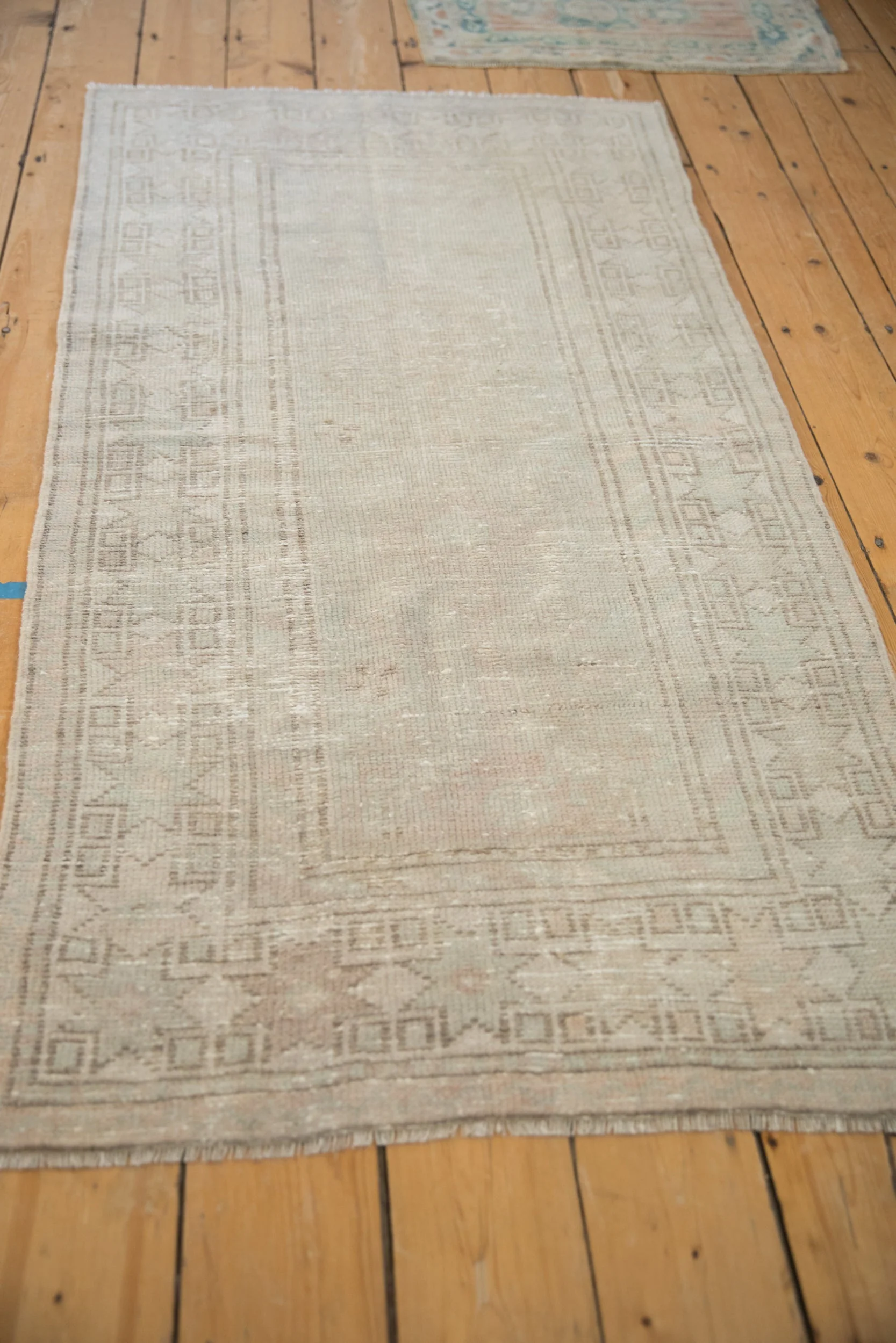 3x5.5 Vintage Distressed Oushak Rug - Image 4