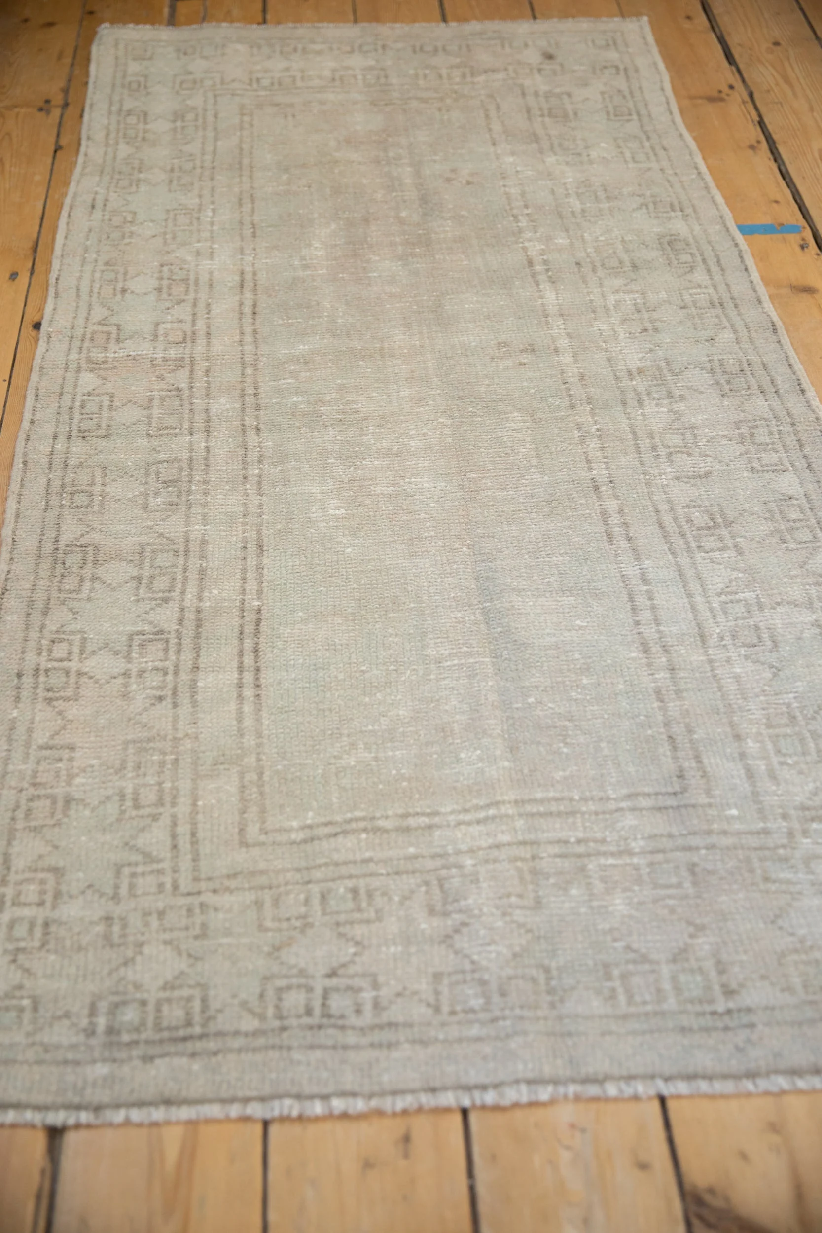 3x5.5 Vintage Distressed Oushak Rug - Image 8