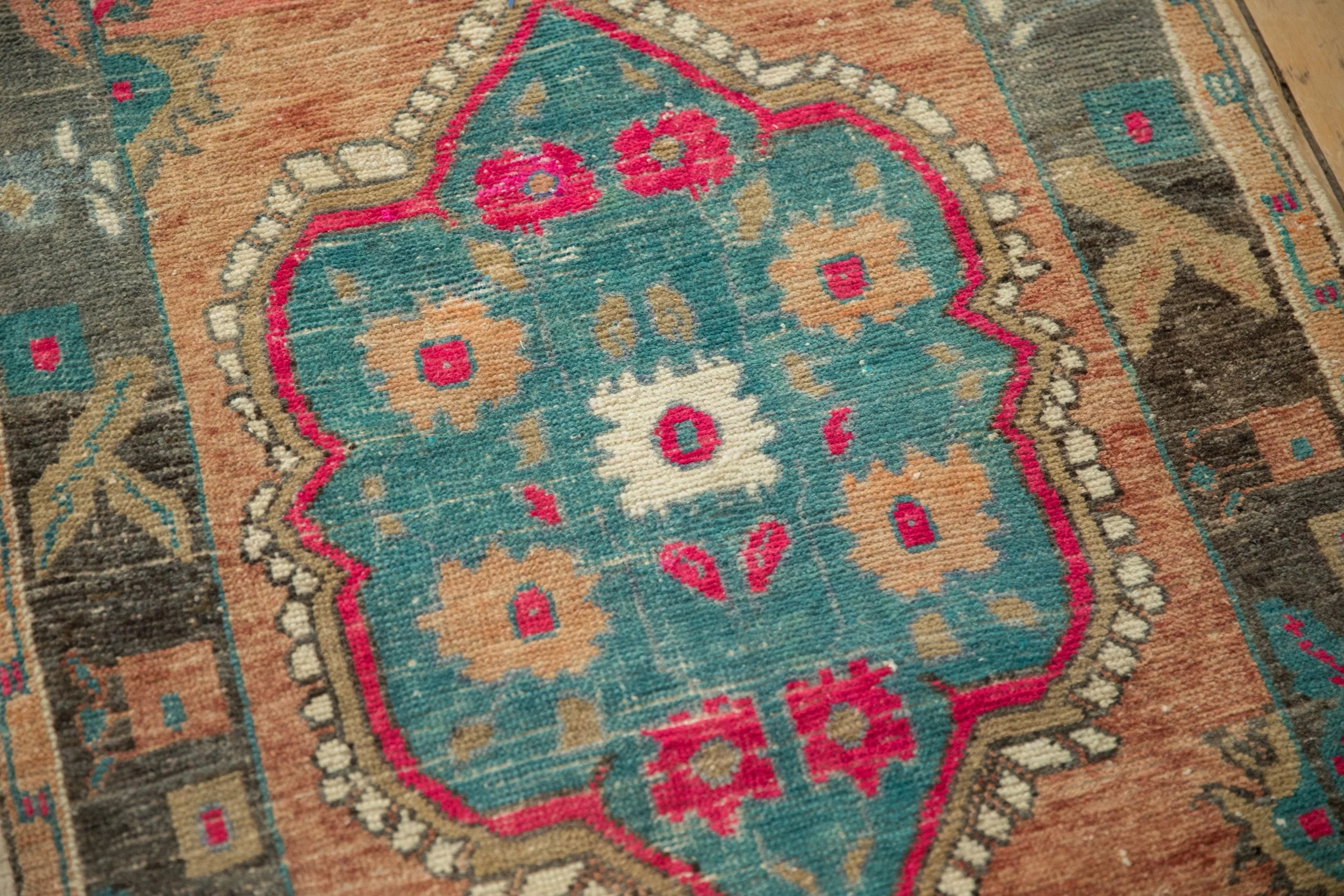 3x5.5 Vintage Distressed Oushak Rug - Image 10