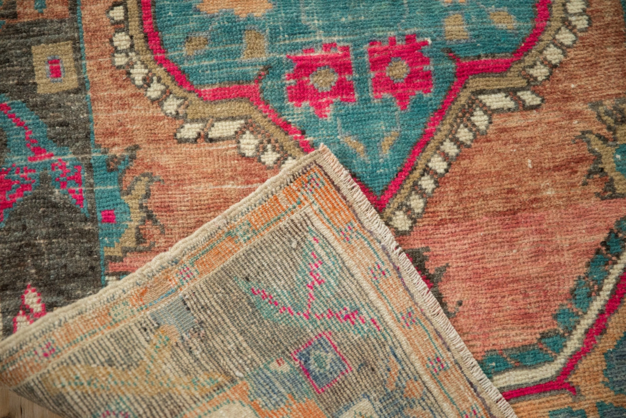 3x5.5 Vintage Distressed Oushak Rug - Image 12