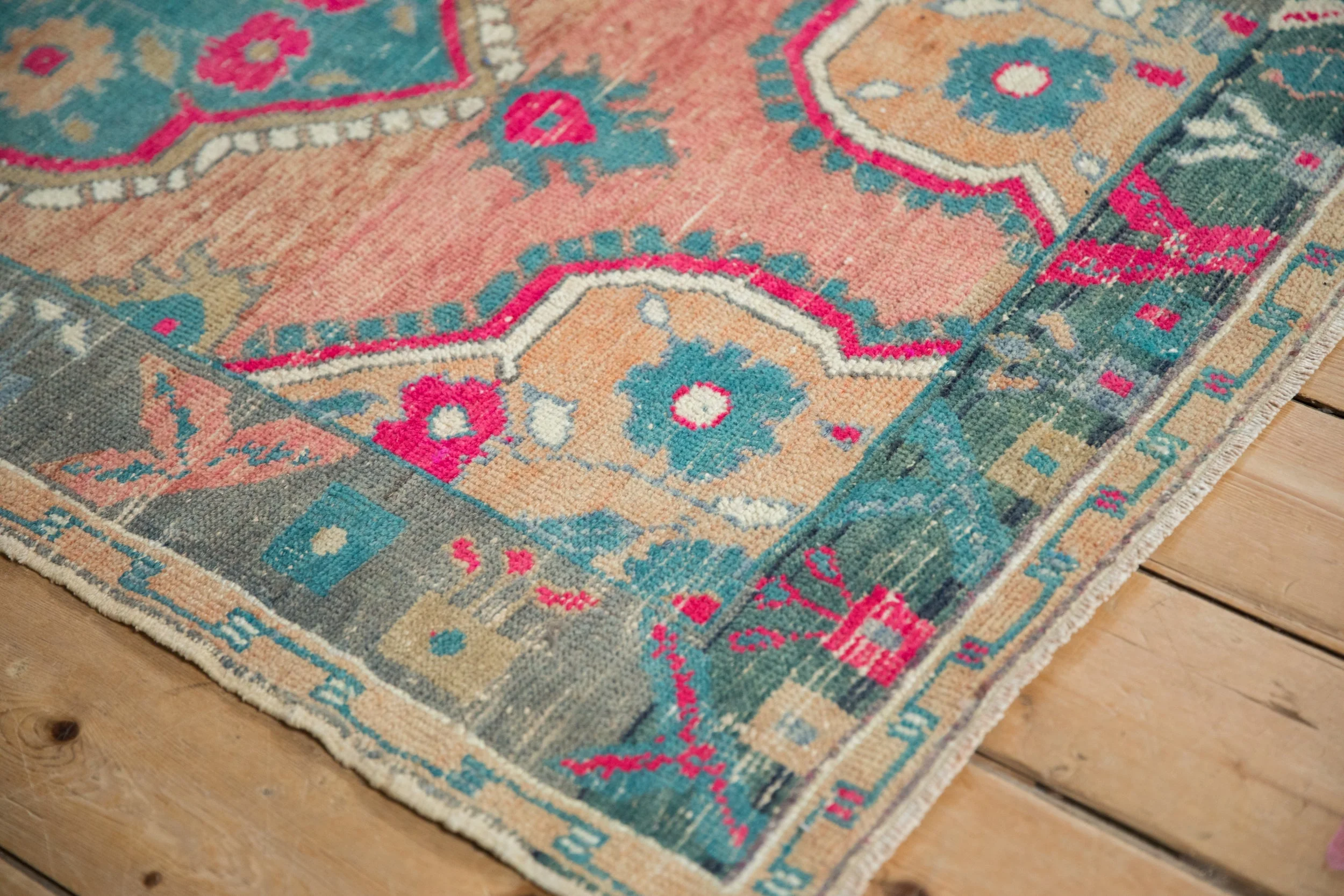 3x5.5 Vintage Distressed Oushak Rug - Image 4