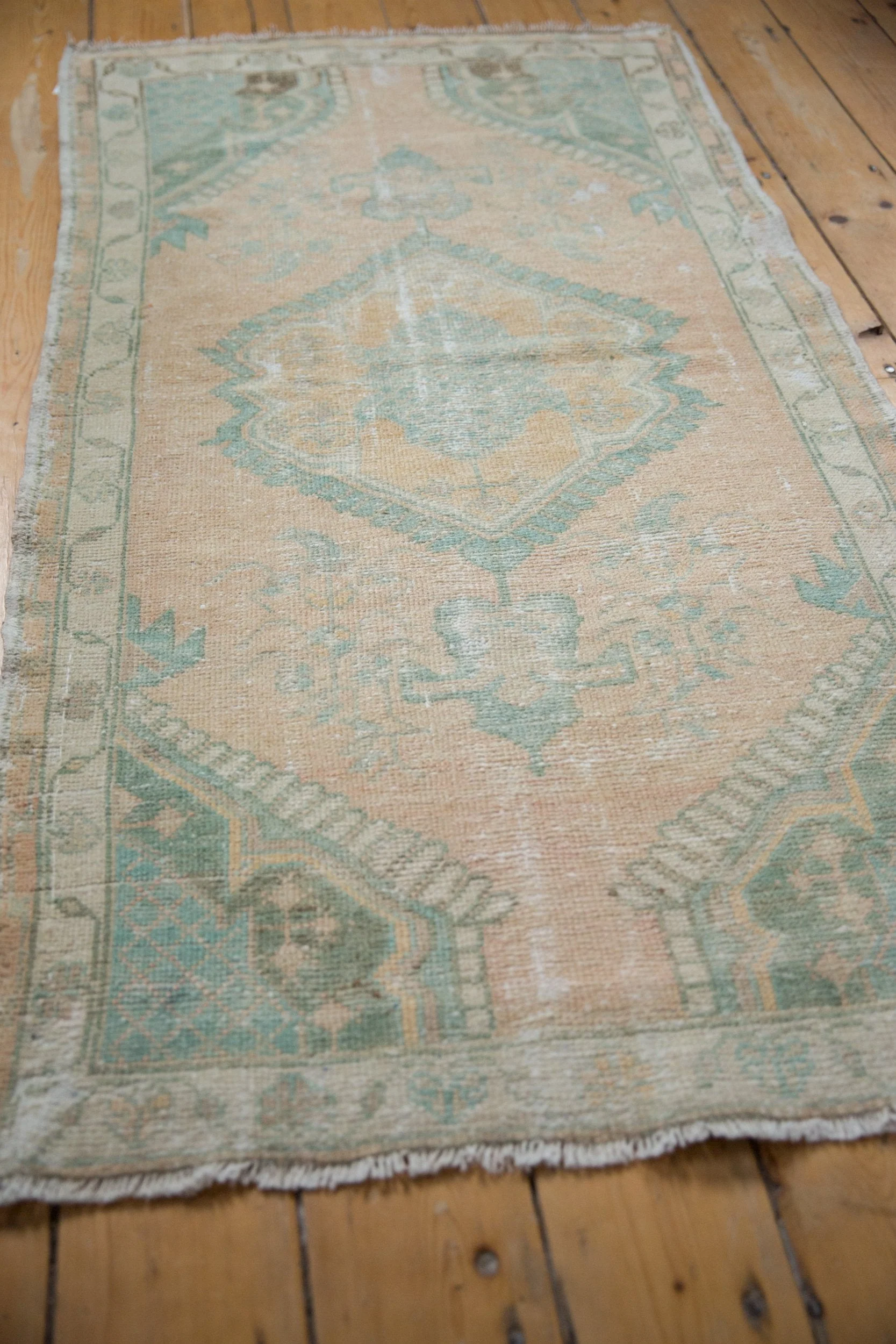 3x5.5 Vintage Distressed Oushak Rug - Image 3