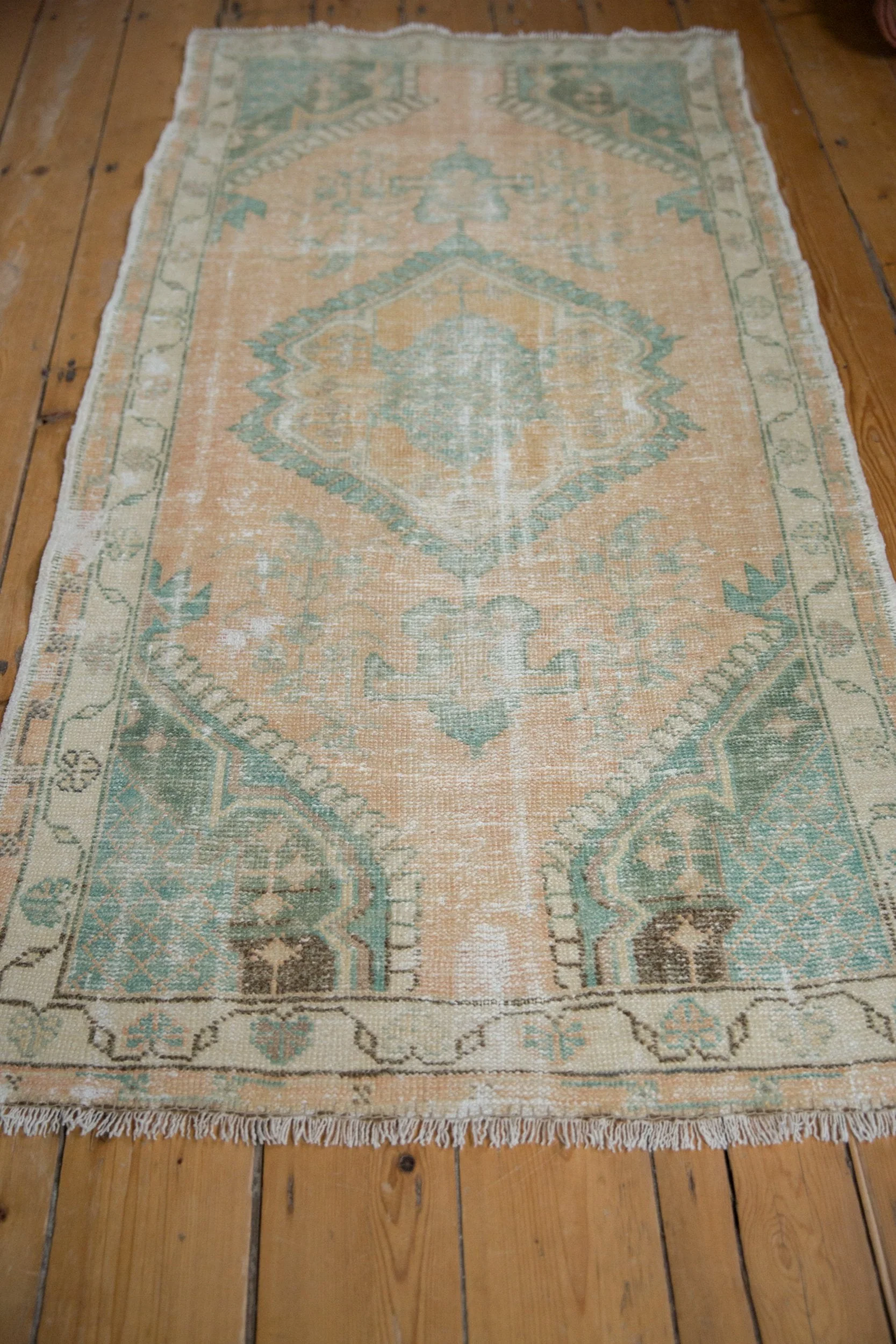 3x5.5 Vintage Distressed Oushak Rug - Image 5