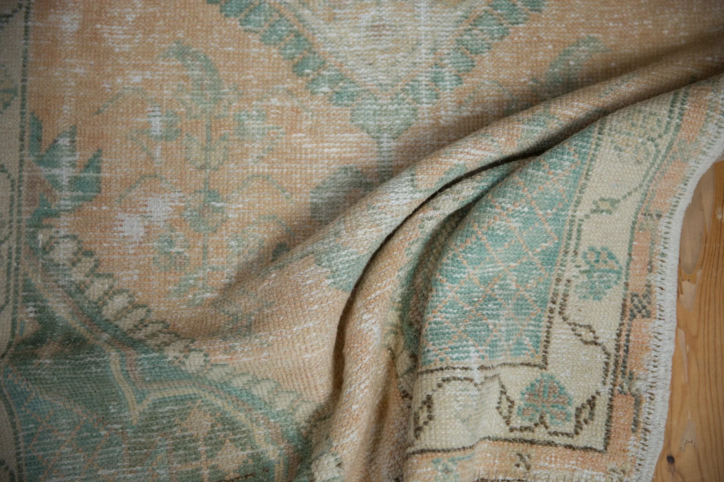 3x5.5 Vintage Distressed Oushak Rug - Image 7