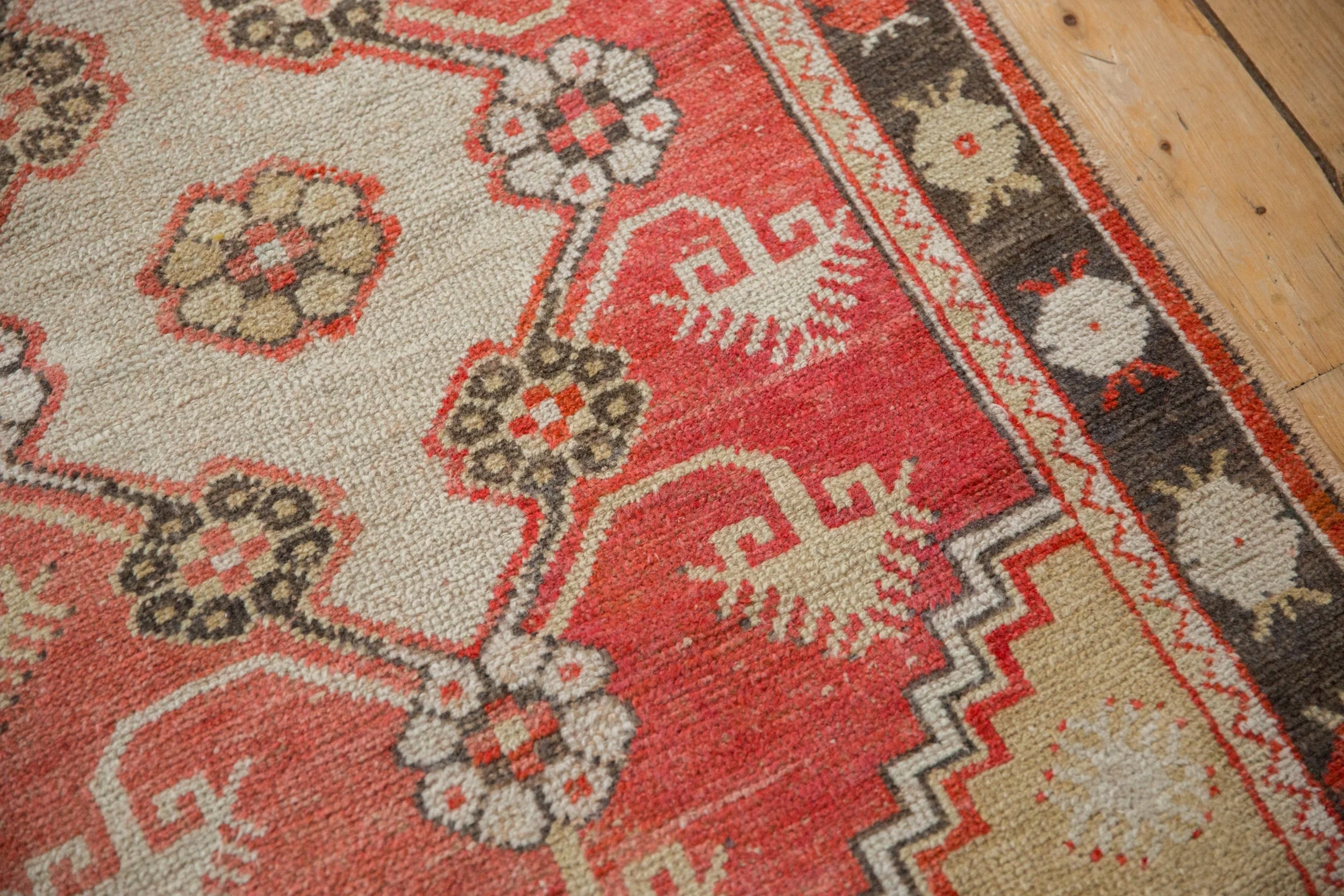 3x5.5 Vintage Distressed Oushak Rug - Image 8