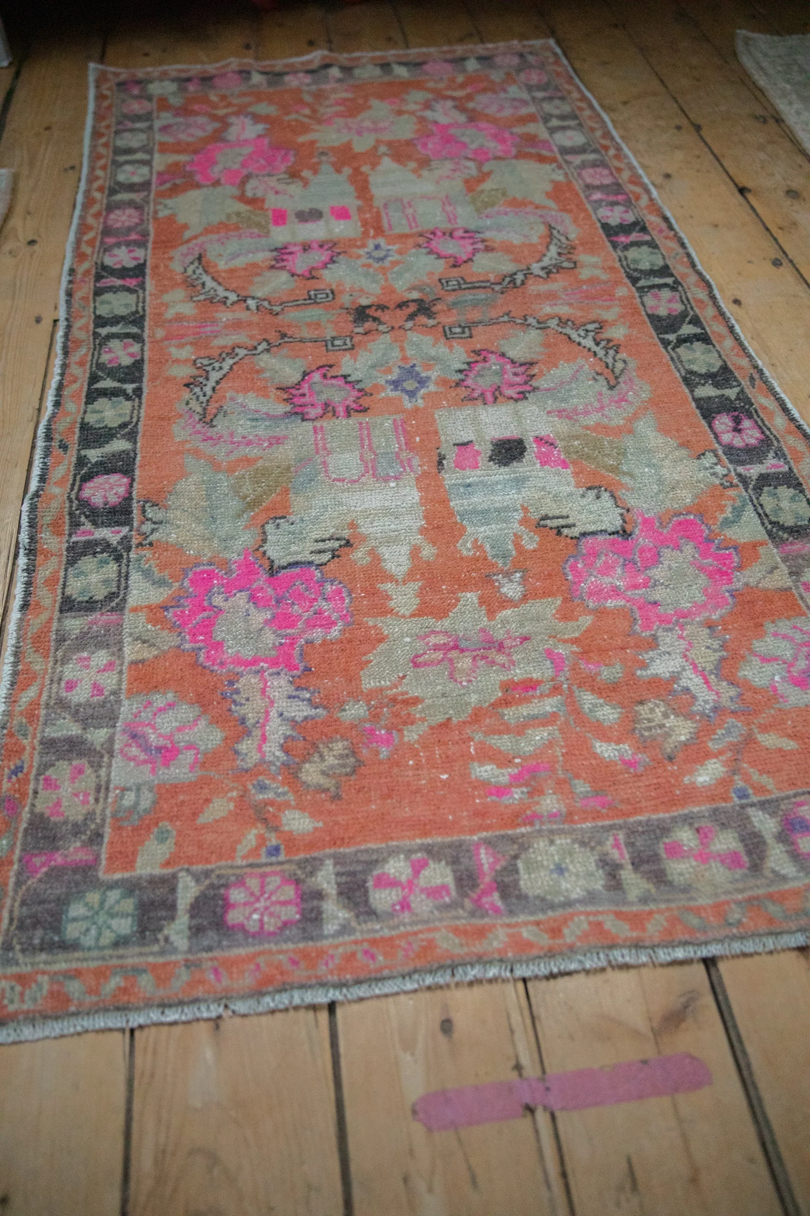 3x5.5 Vintage Distressed Oushak Rug - Image 4