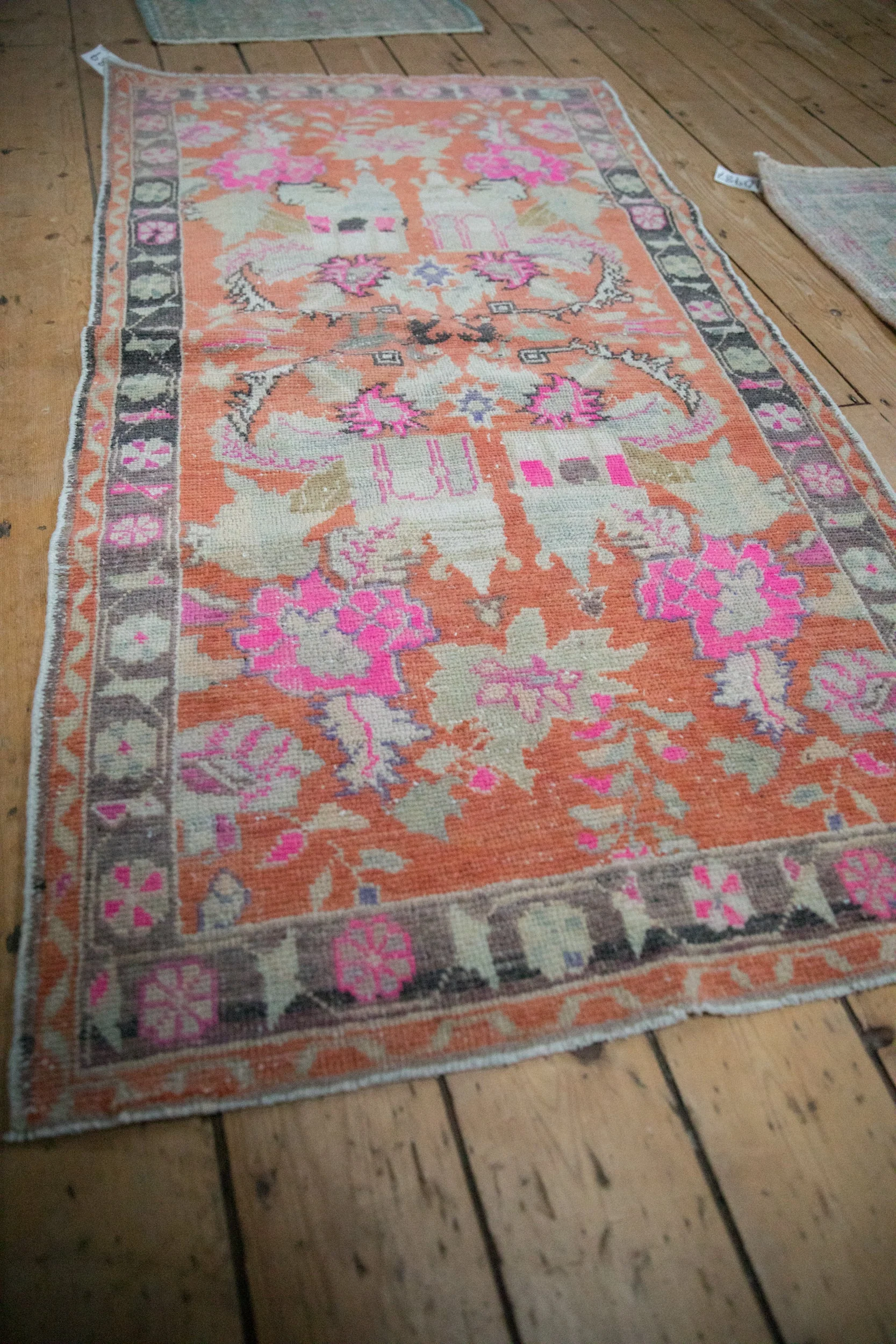 3x5.5 Vintage Distressed Oushak Rug - Image 5