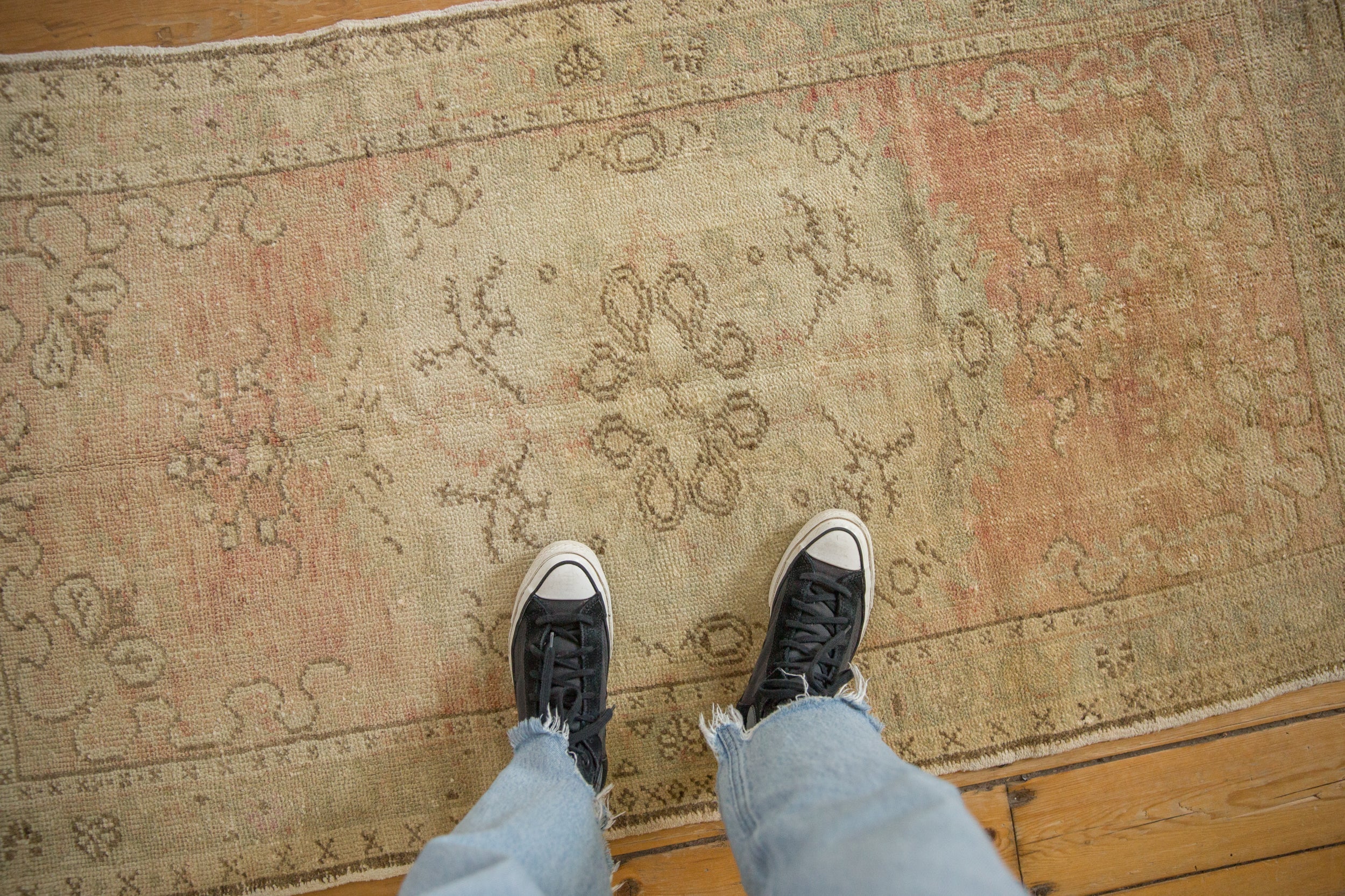 3x5.5 Vintage Distressed Oushak Rug - Image 2