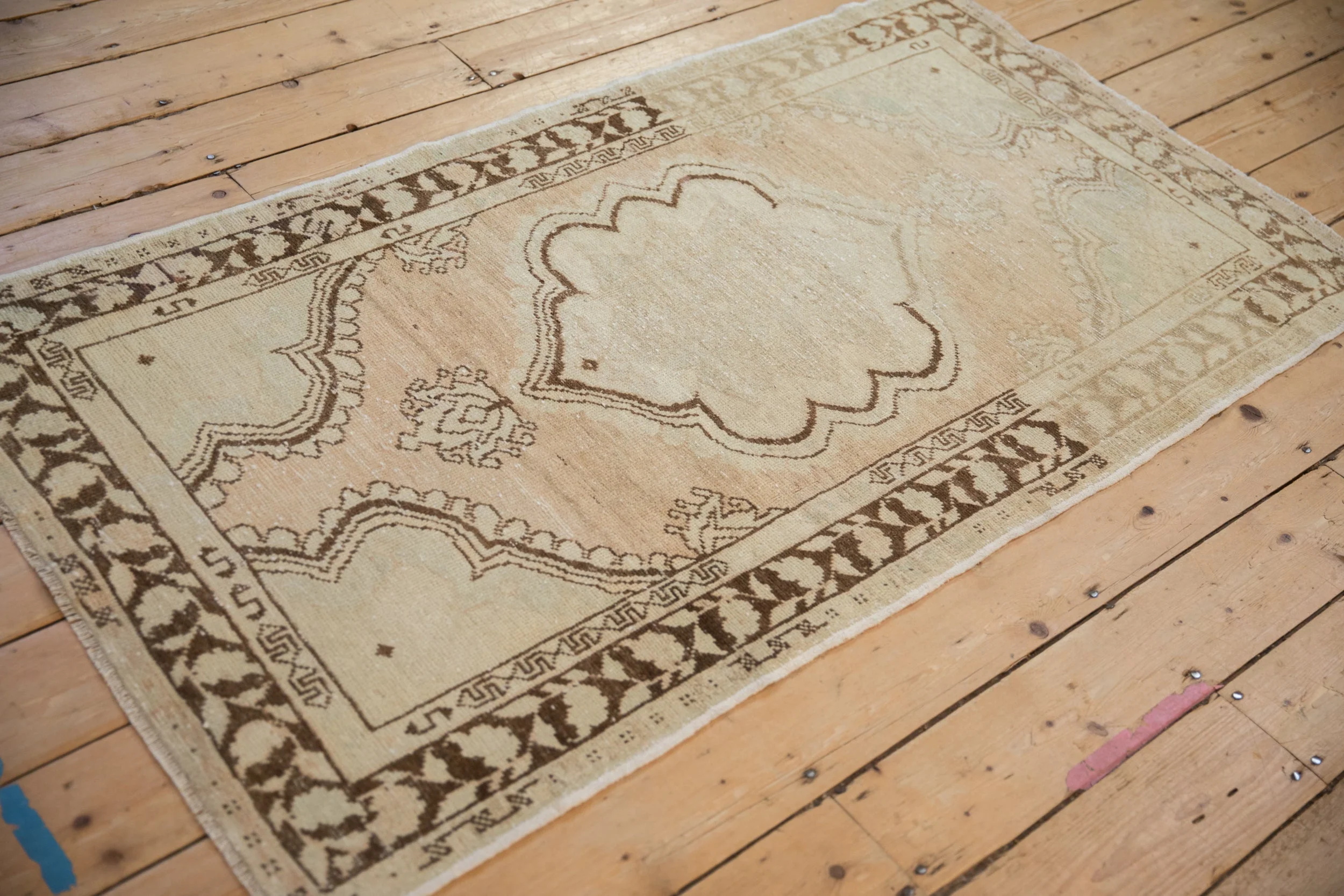 3x5.5 Vintage Distressed Oushak Rug - Image 10