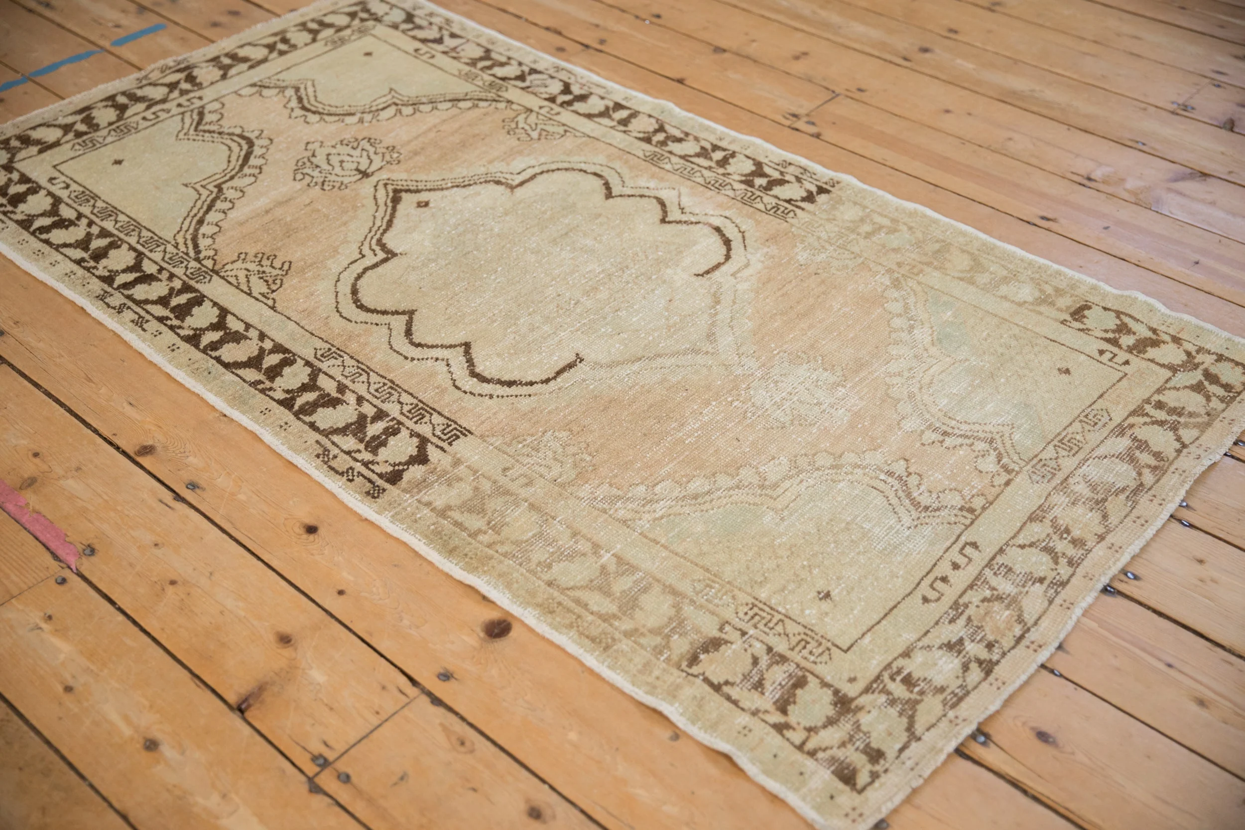 3x5.5 Vintage Distressed Oushak Rug - Image 3