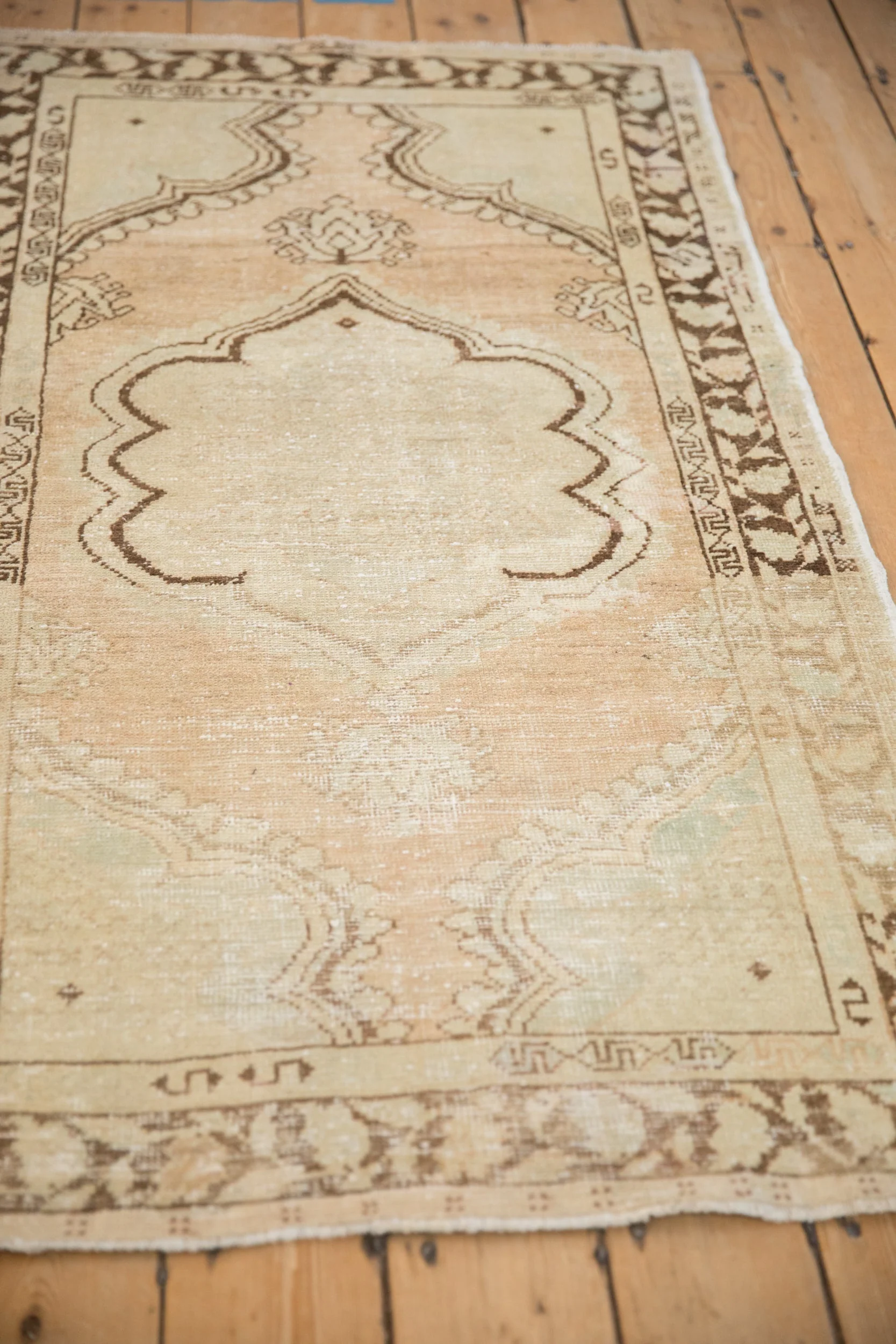3x5.5 Vintage Distressed Oushak Rug - Image 4
