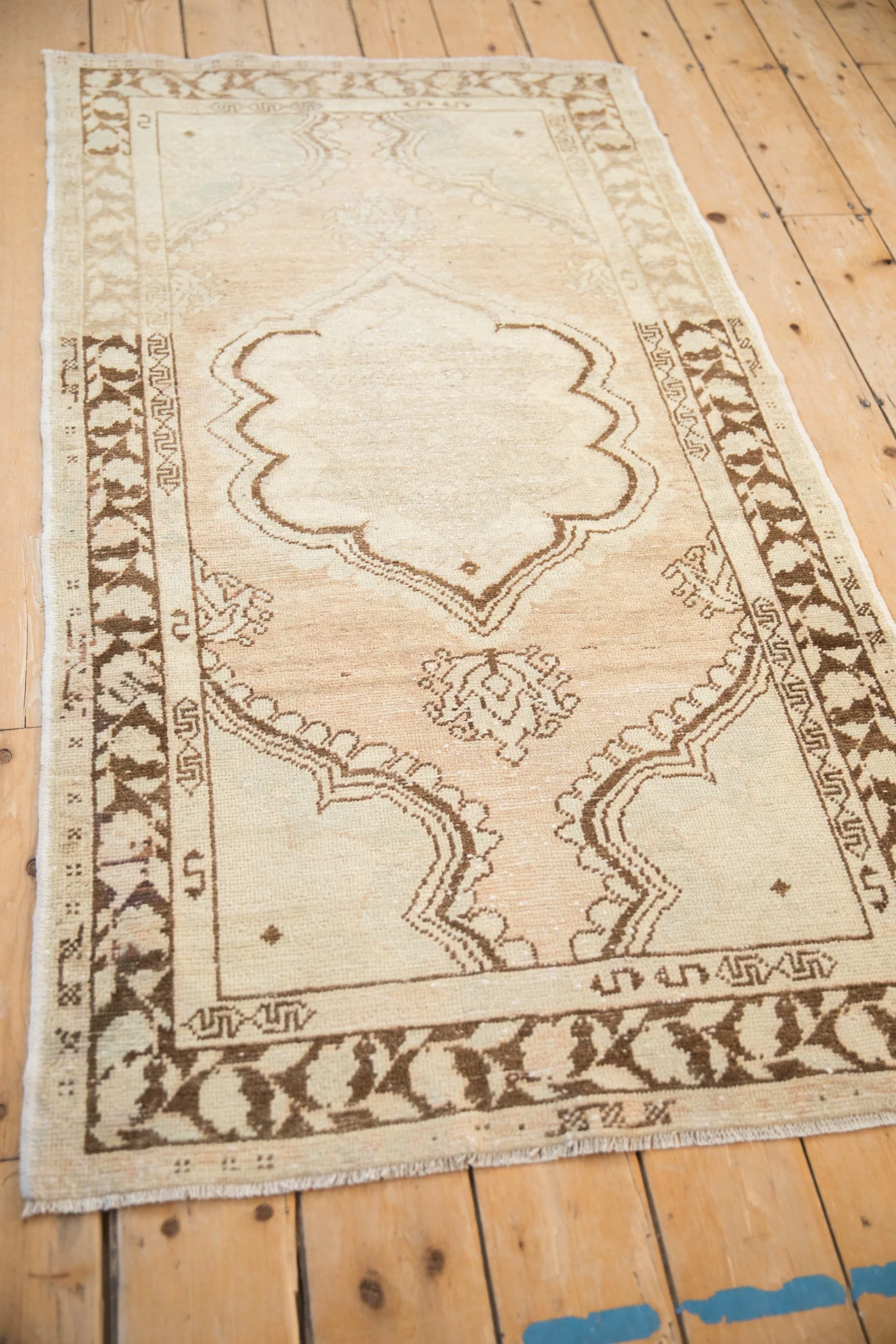 3x5.5 Vintage Distressed Oushak Rug - Image 7
