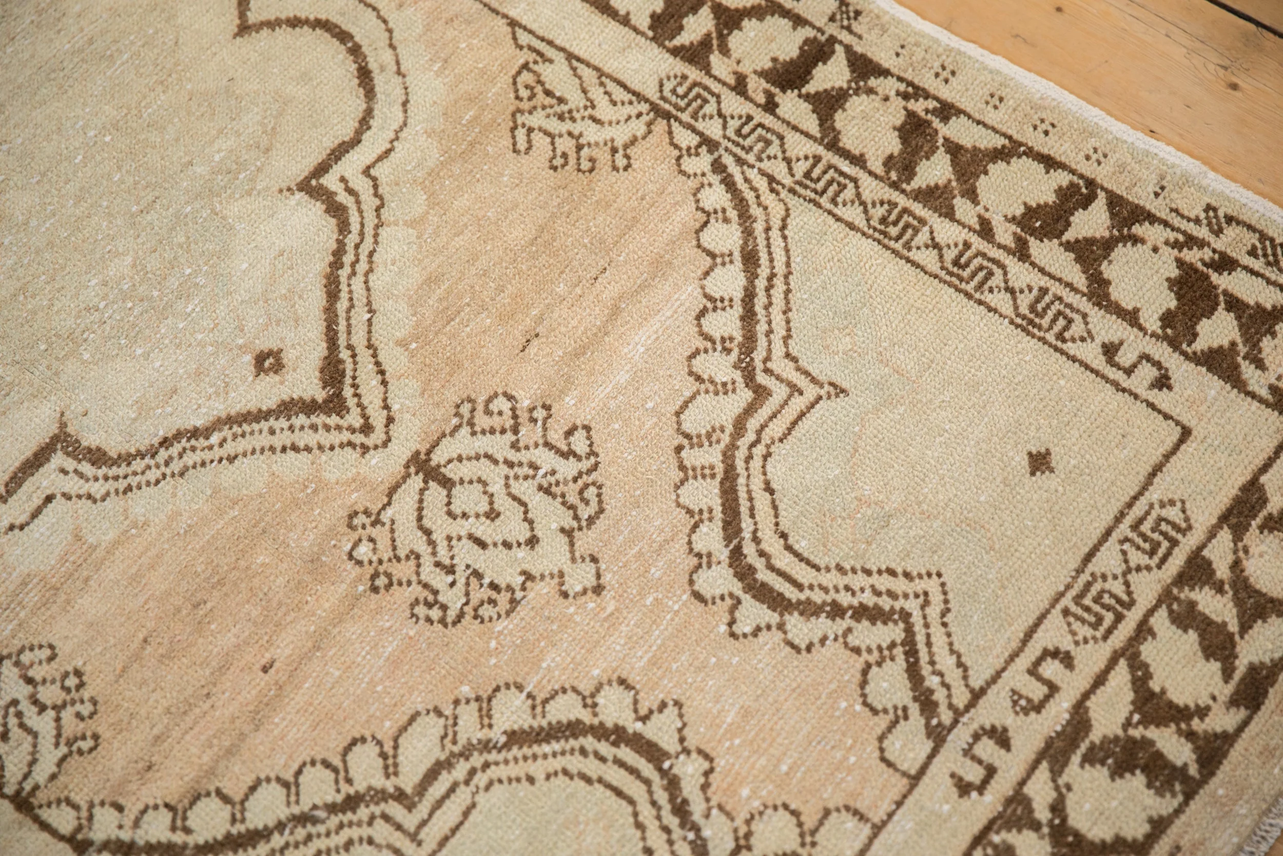 3x5.5 Vintage Distressed Oushak Rug - Image 9