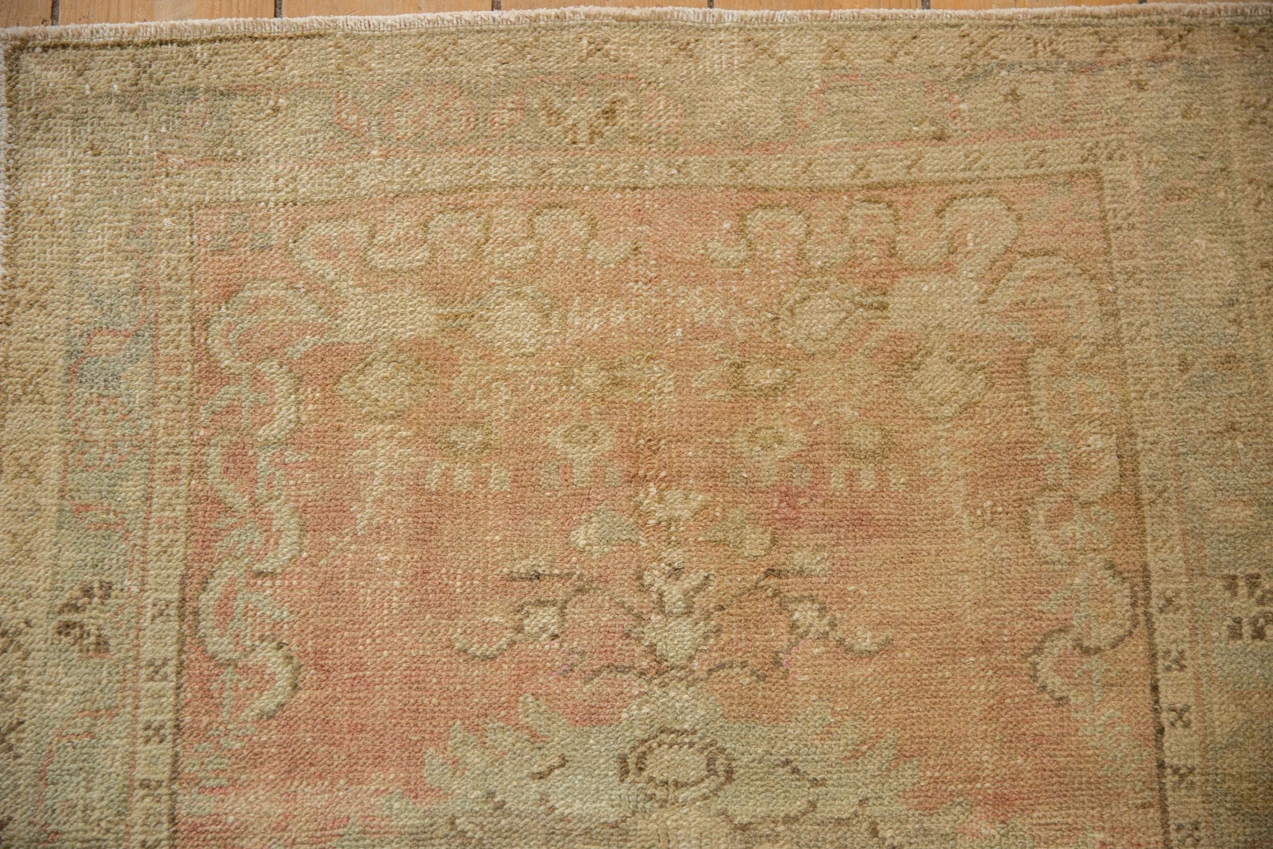 3x5.5 Vintage Distressed Oushak Rug - Image 3