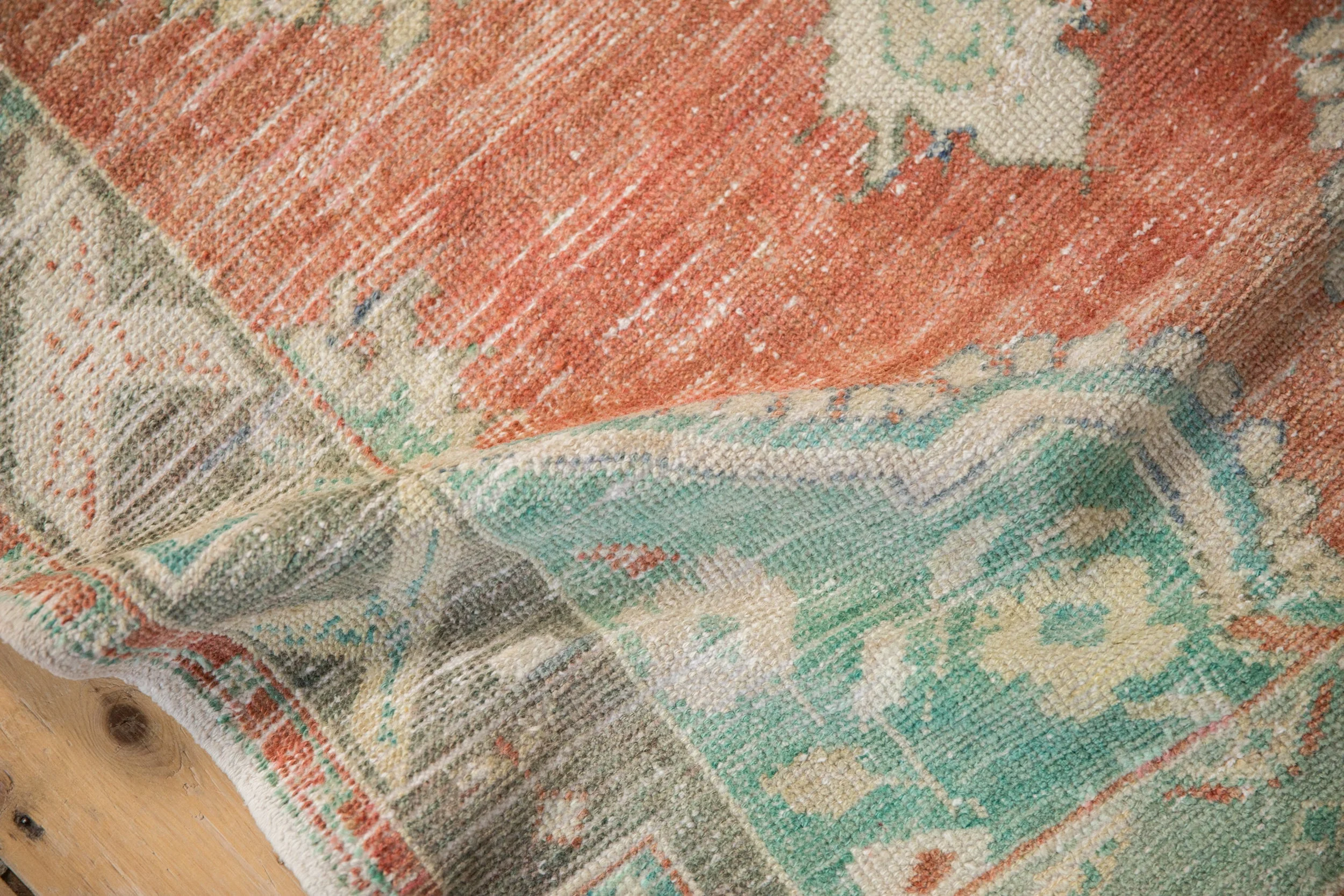 3x5.5 Vintage Distressed Oushak Rug - Image 10