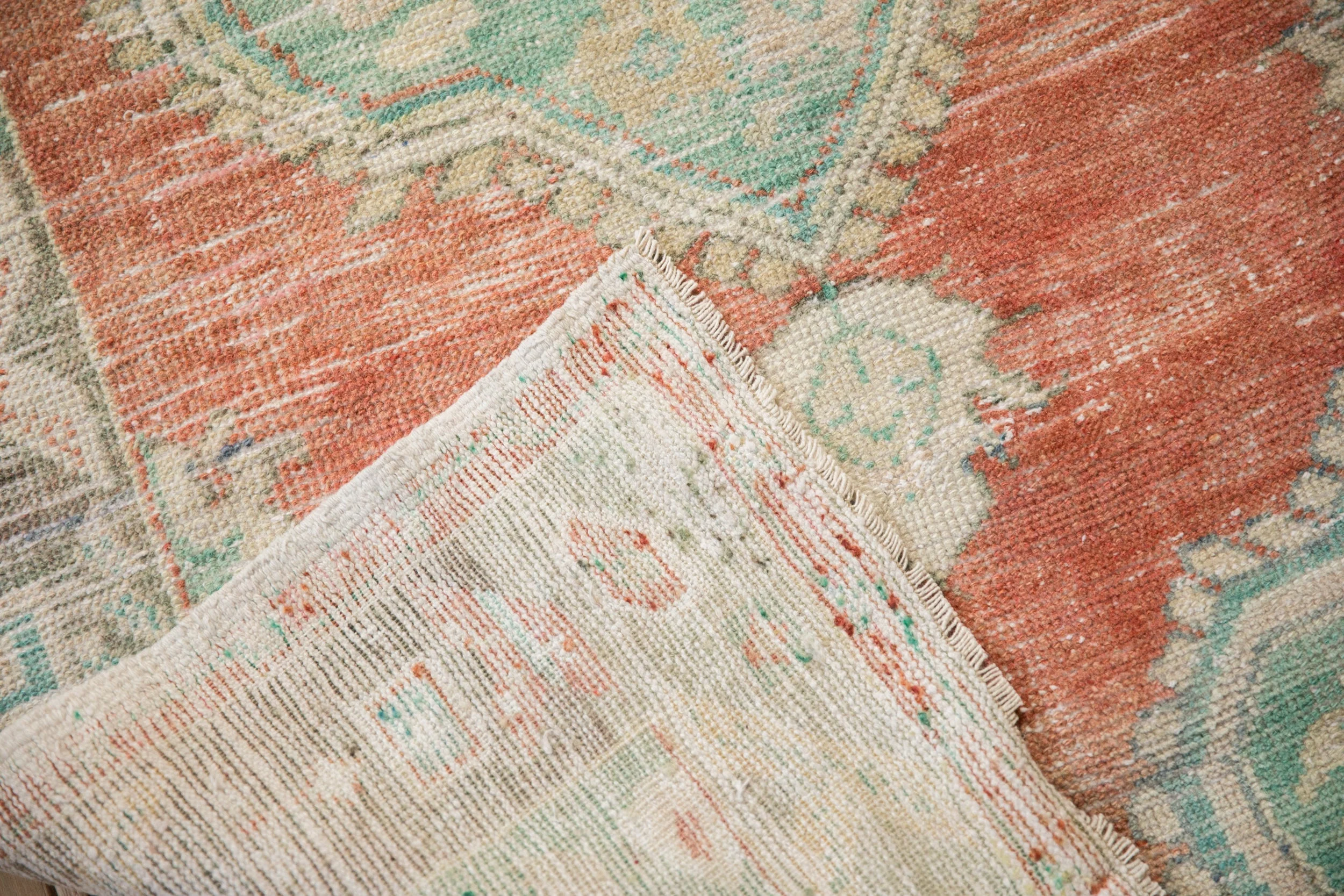3x5.5 Vintage Distressed Oushak Rug - Image 11