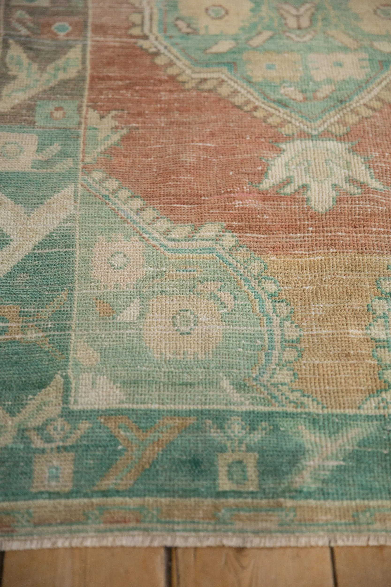 3x5.5 Vintage Distressed Oushak Rug - Image 5