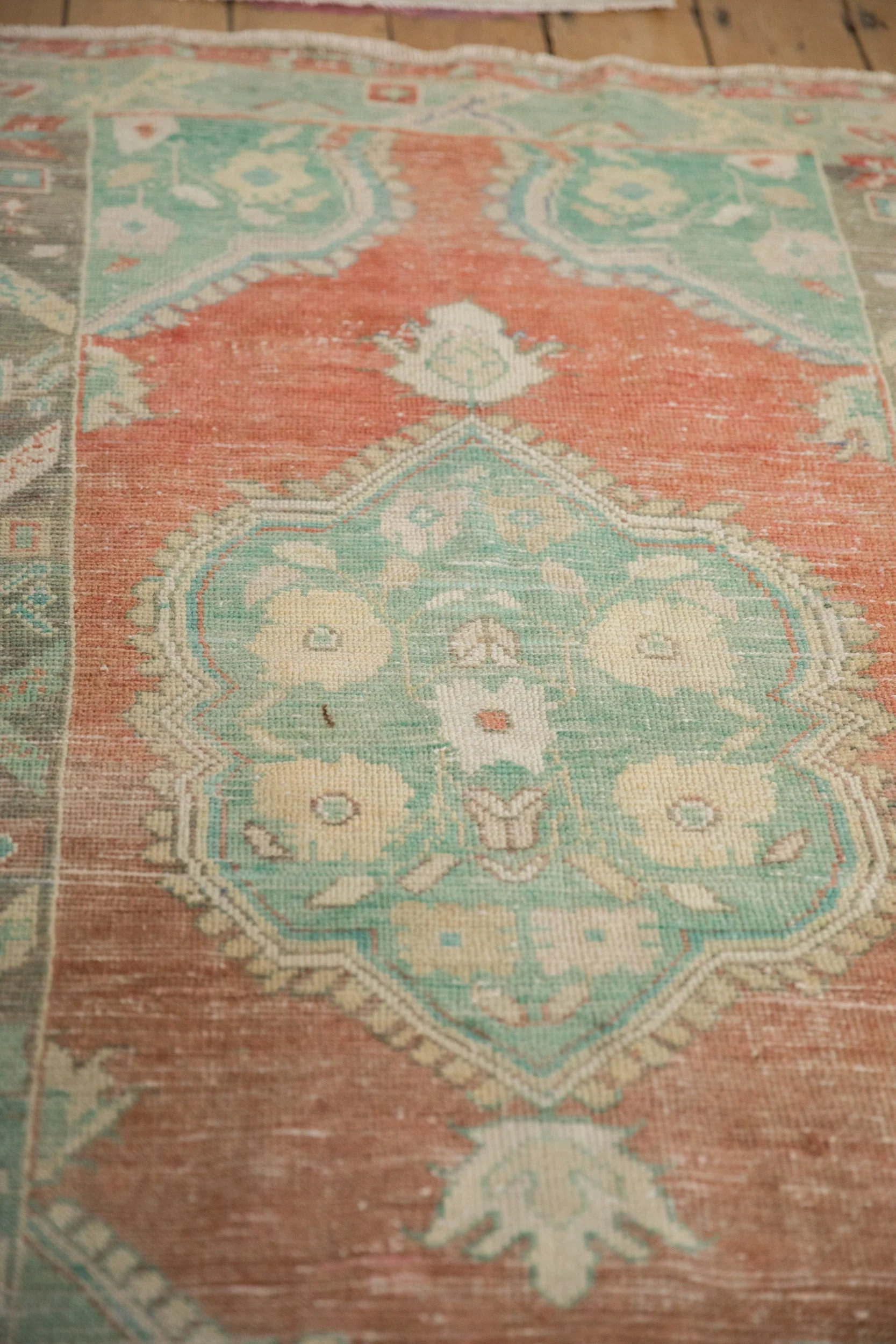 3x5.5 Vintage Distressed Oushak Rug - Image 6