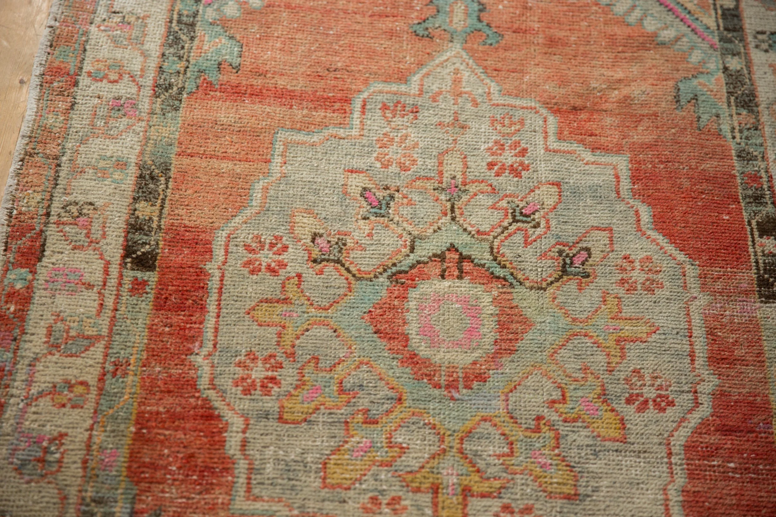 3x5.5 Vintage Distressed Oushak Rug - Image 8