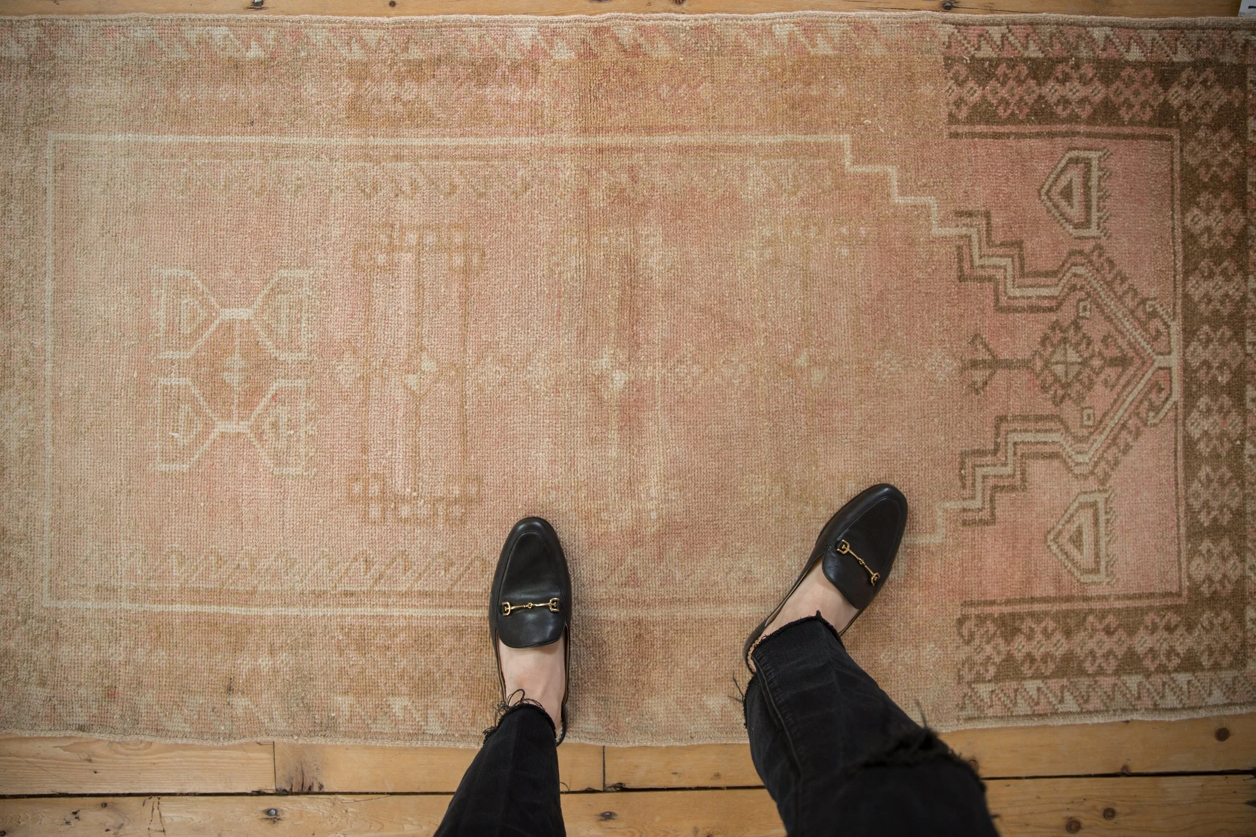 3x5.5 Vintage Distressed Oushak Rug - Image 2