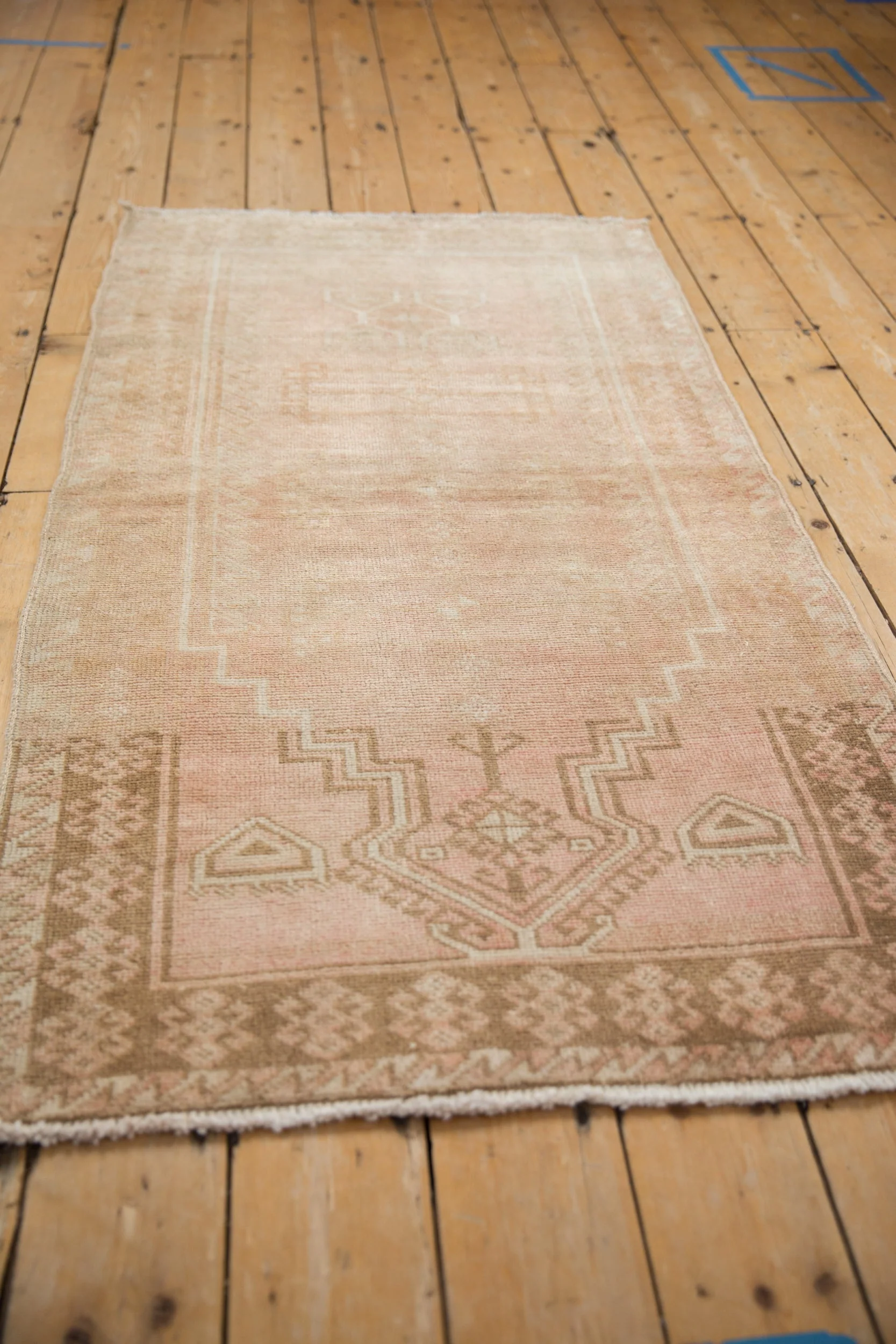 3x5.5 Vintage Distressed Oushak Rug - Image 4