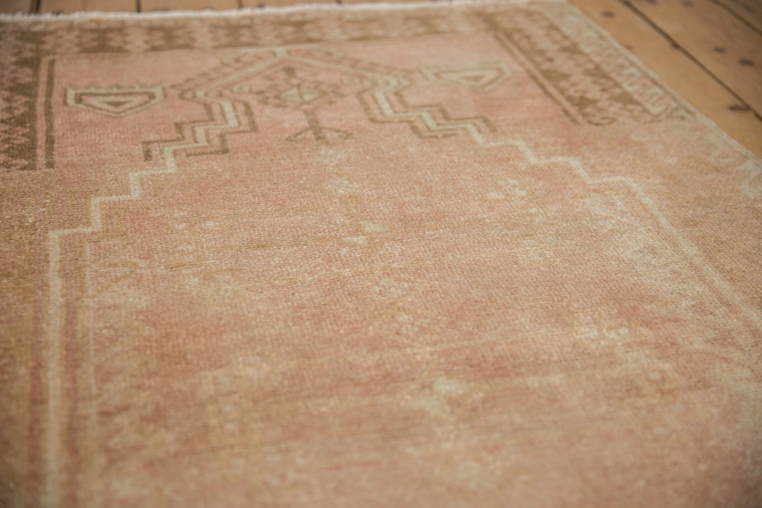 3x5.5 Vintage Distressed Oushak Rug - Image 9