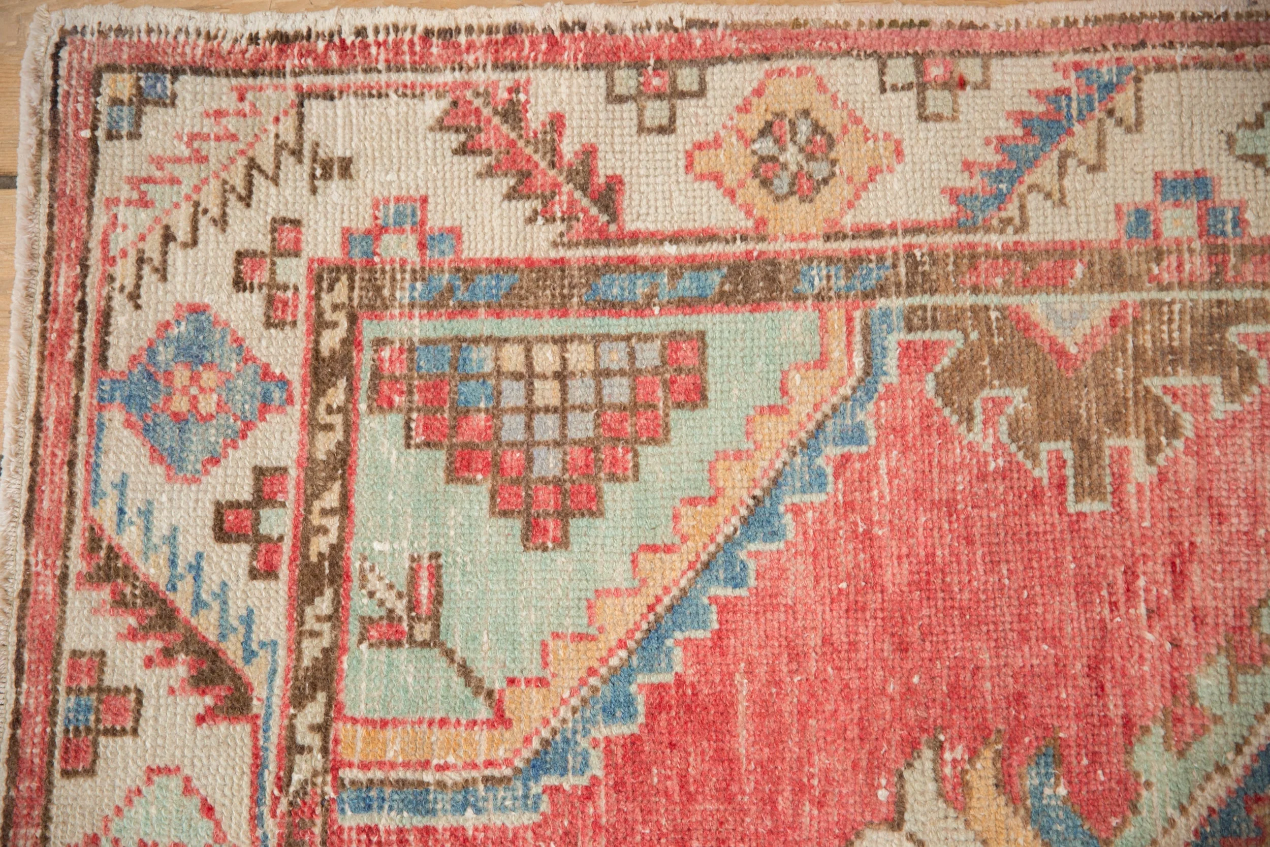 3x5.5 Vintage Distressed Oushak Rug - Image 3