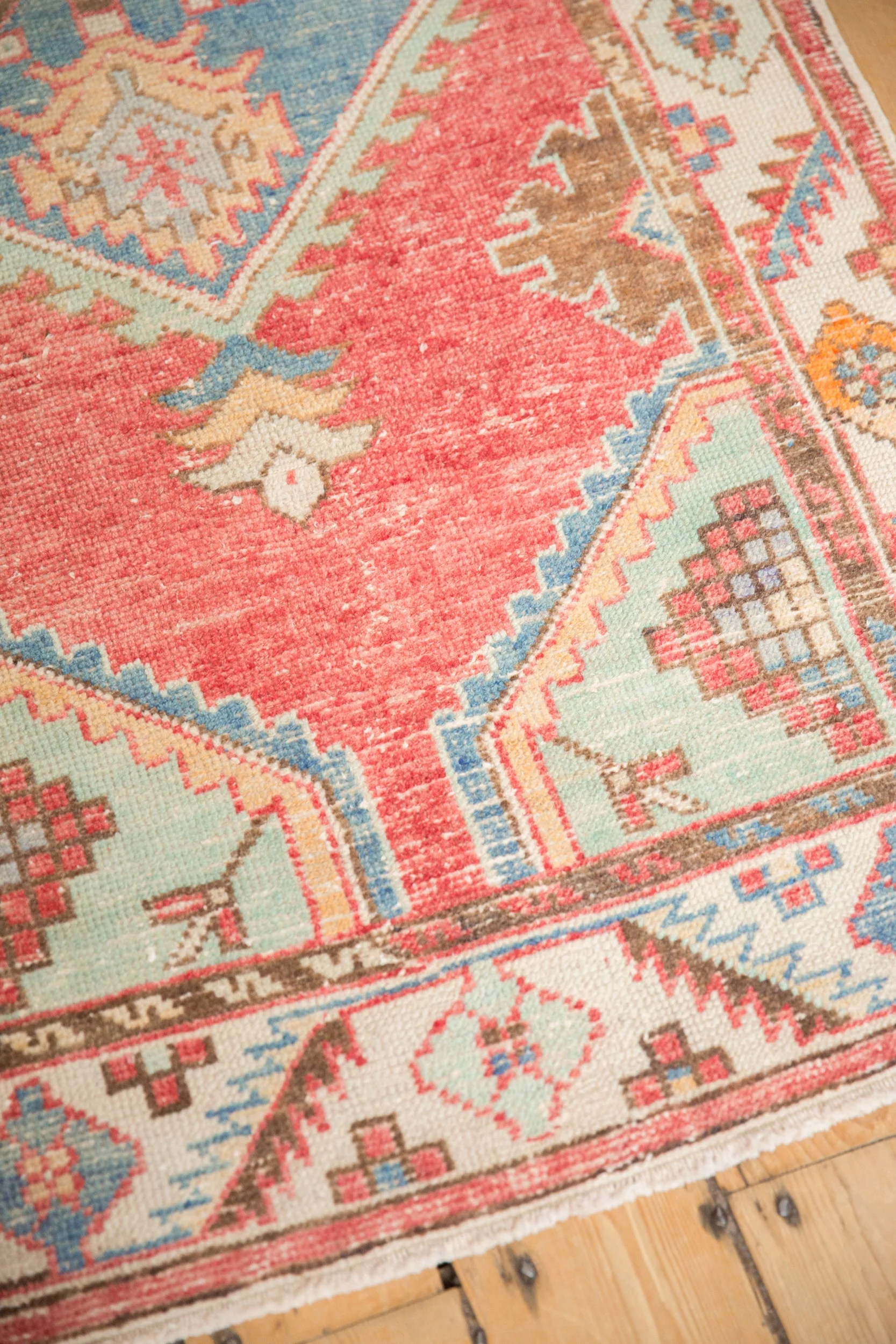 3x5.5 Vintage Distressed Oushak Rug - Image 5