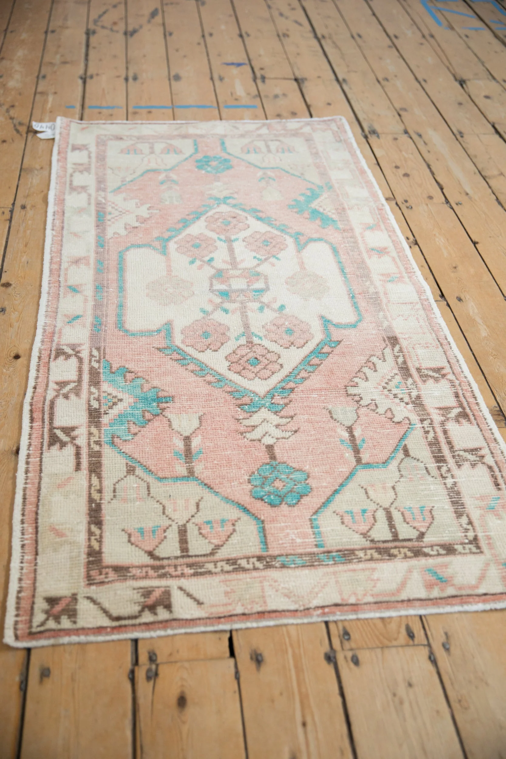 3x5.5 Vintage Distressed Oushak Rug - Image 4