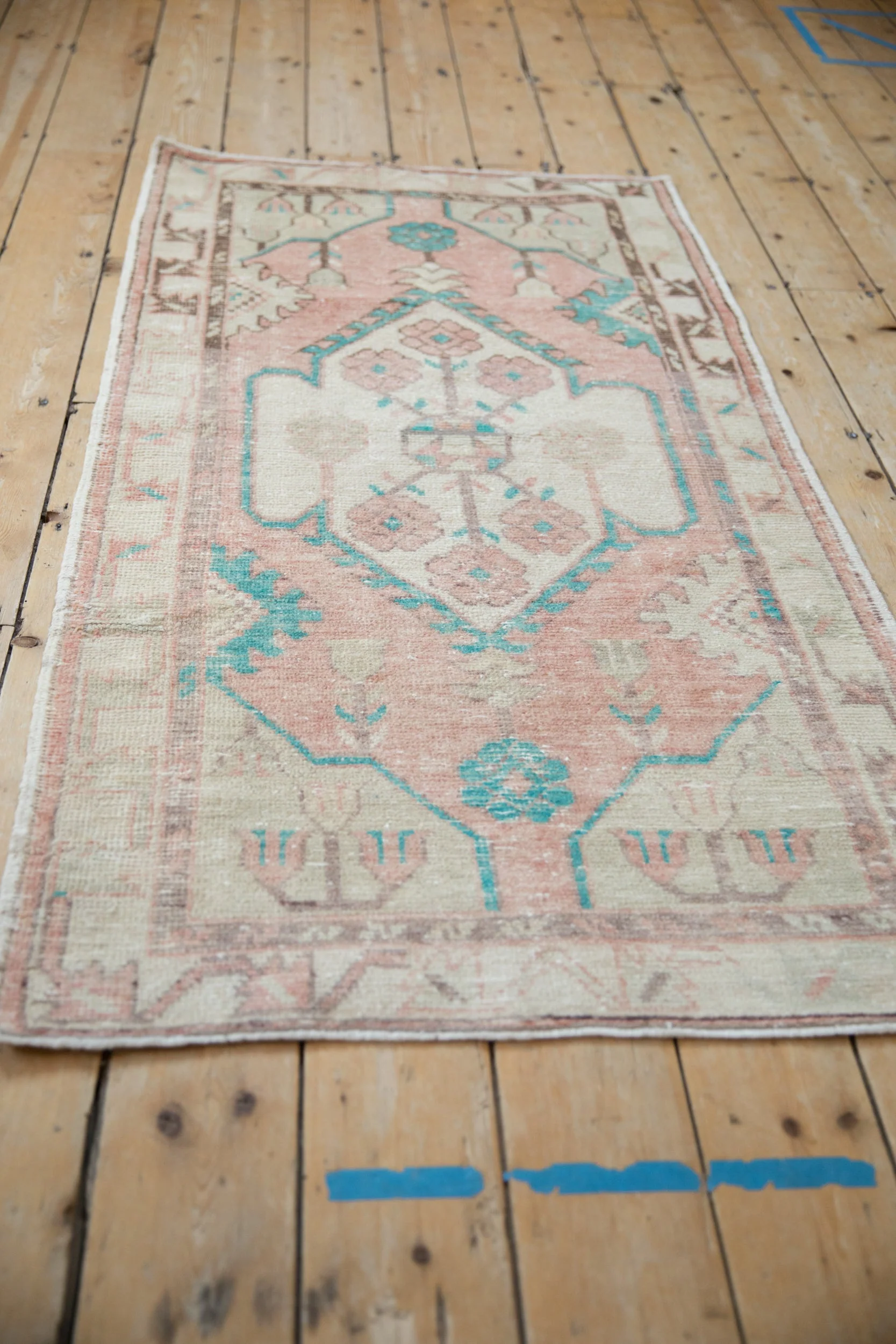 3x5.5 Vintage Distressed Oushak Rug - Image 5