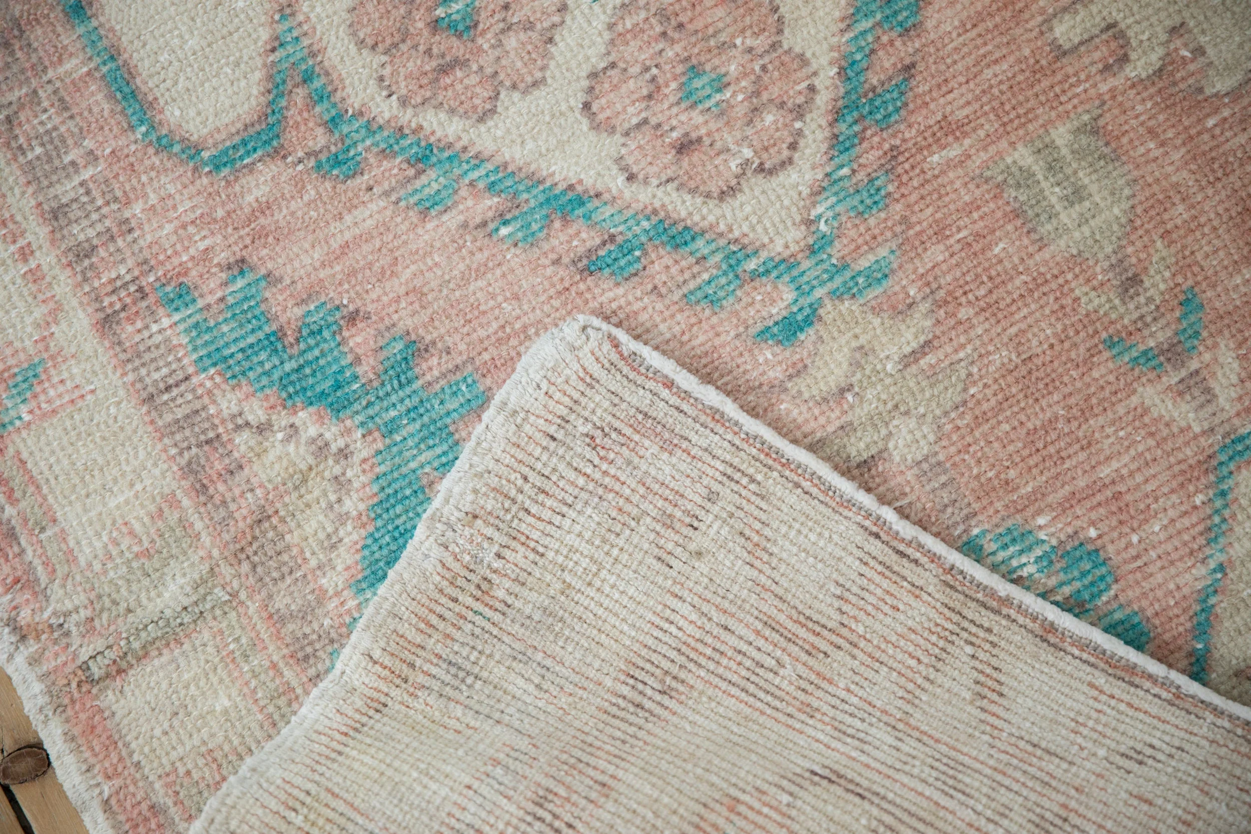 3x5.5 Vintage Distressed Oushak Rug - Image 8
