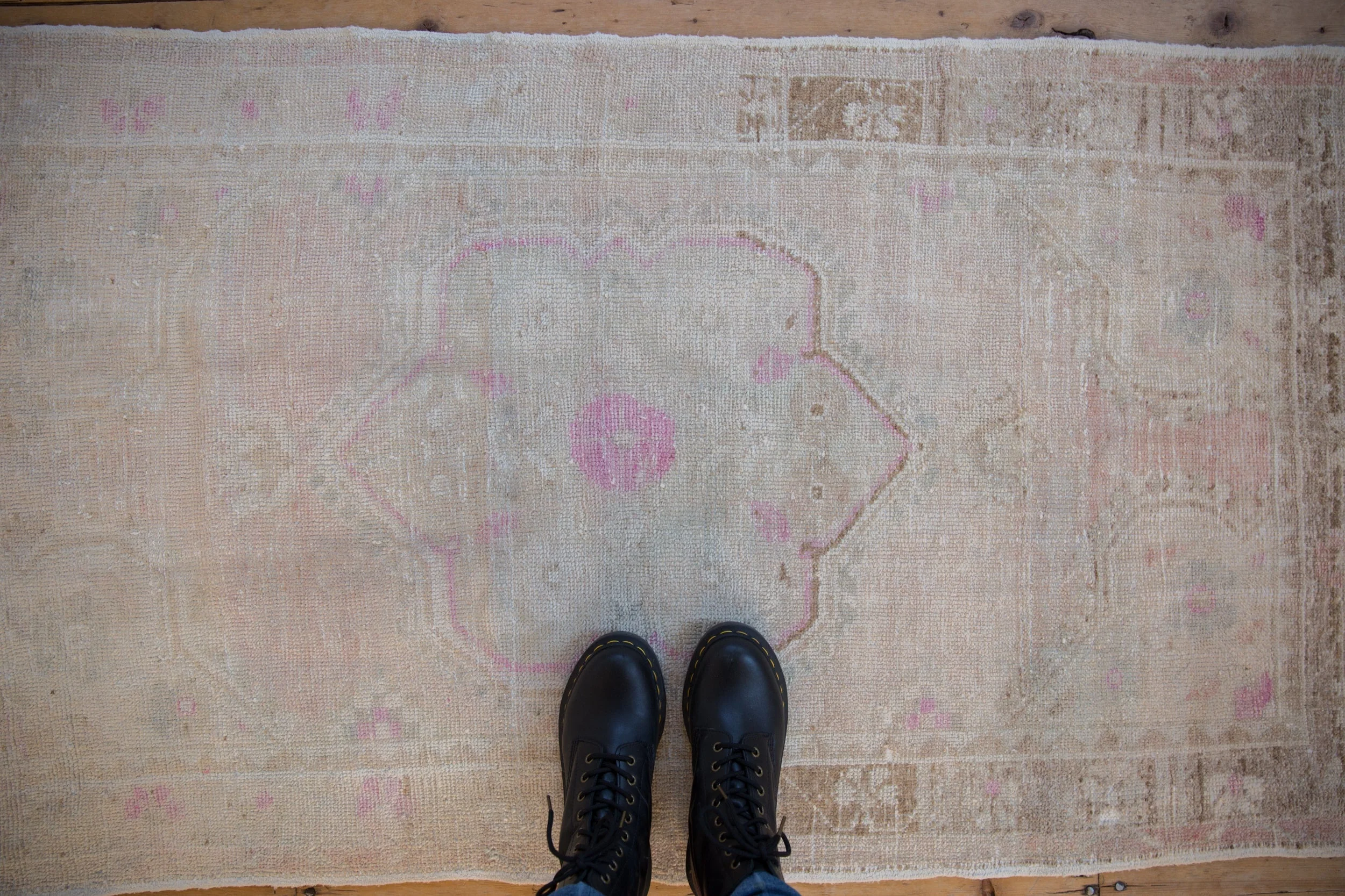 3x5.5 Vintage Distressed Oushak Rug - Image 2