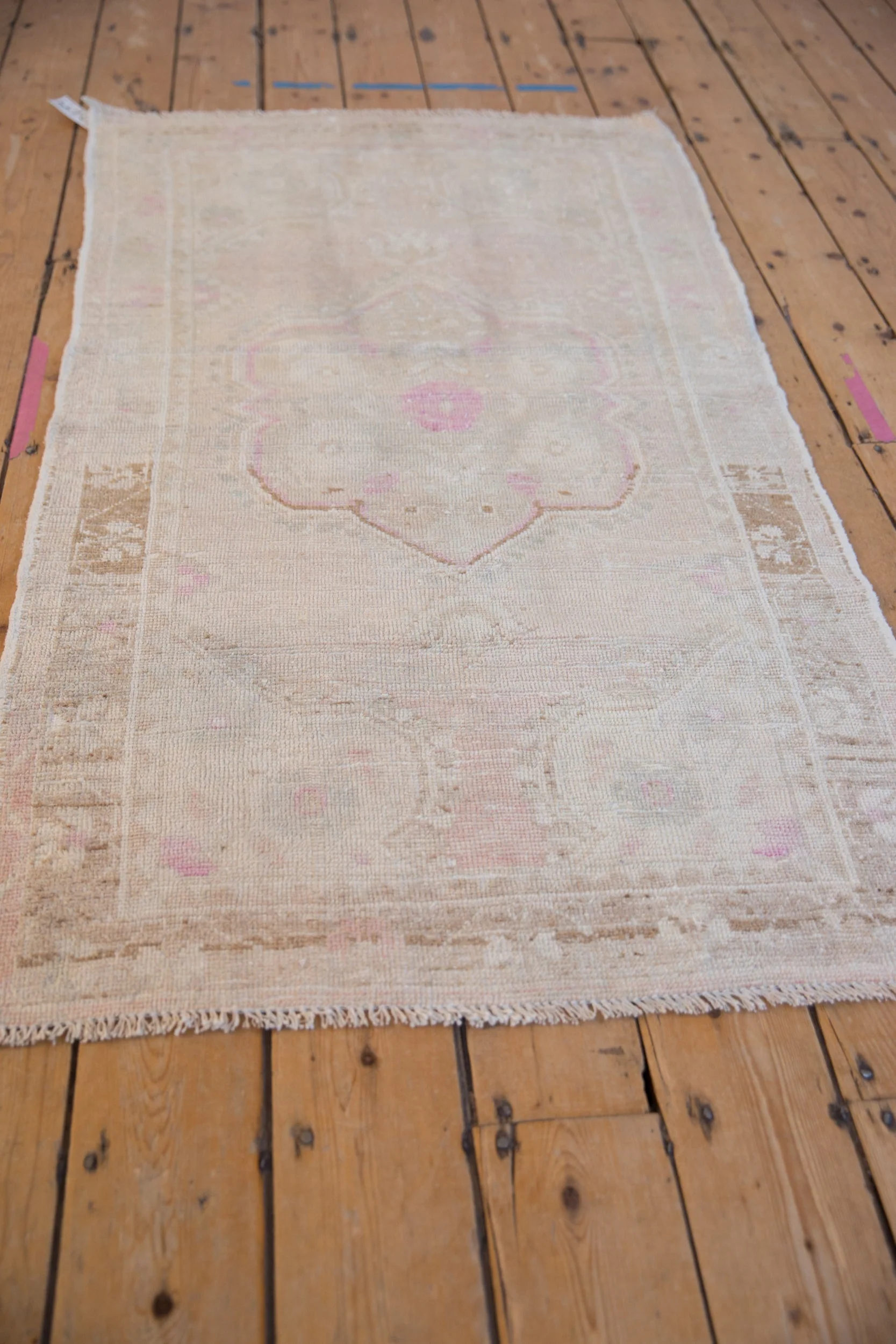 3x5.5 Vintage Distressed Oushak Rug - Image 3