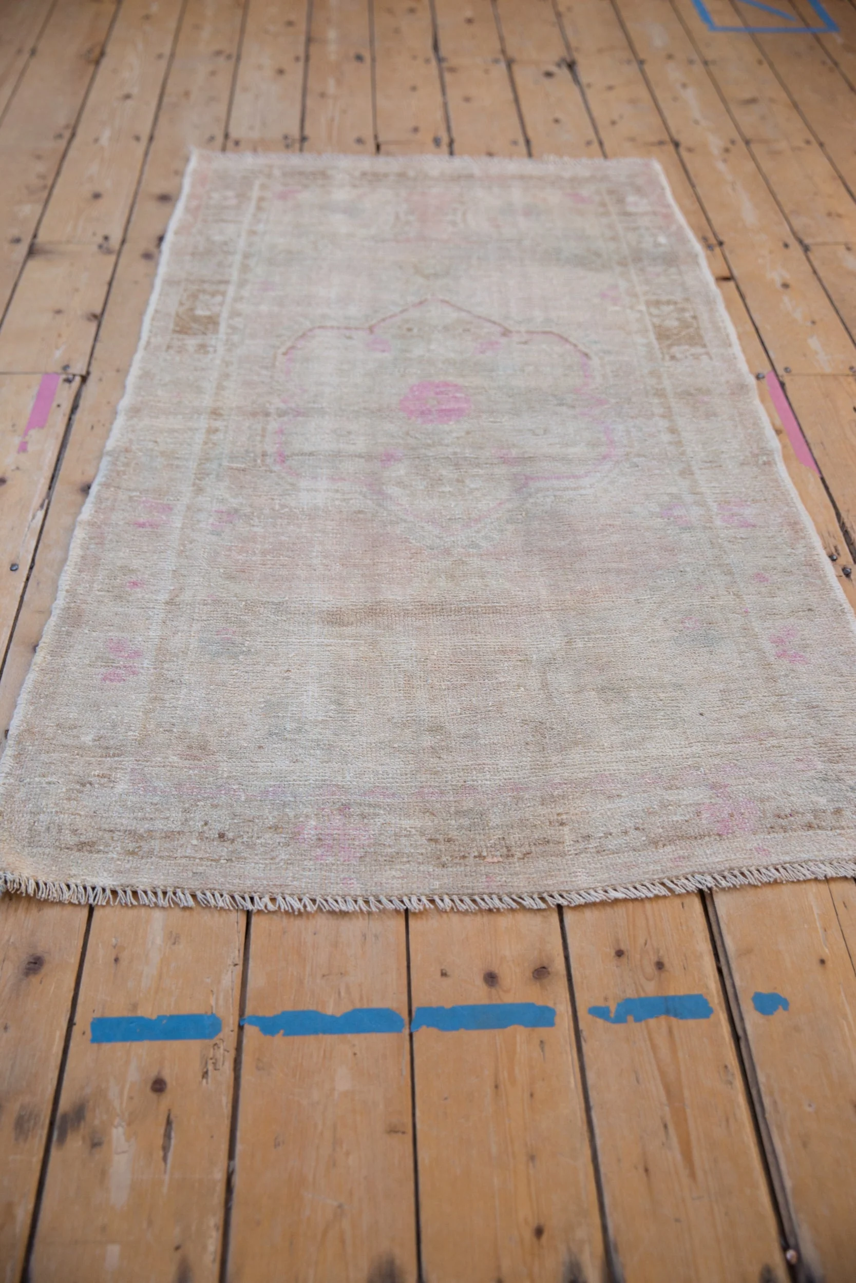 3x5.5 Vintage Distressed Oushak Rug - Image 5