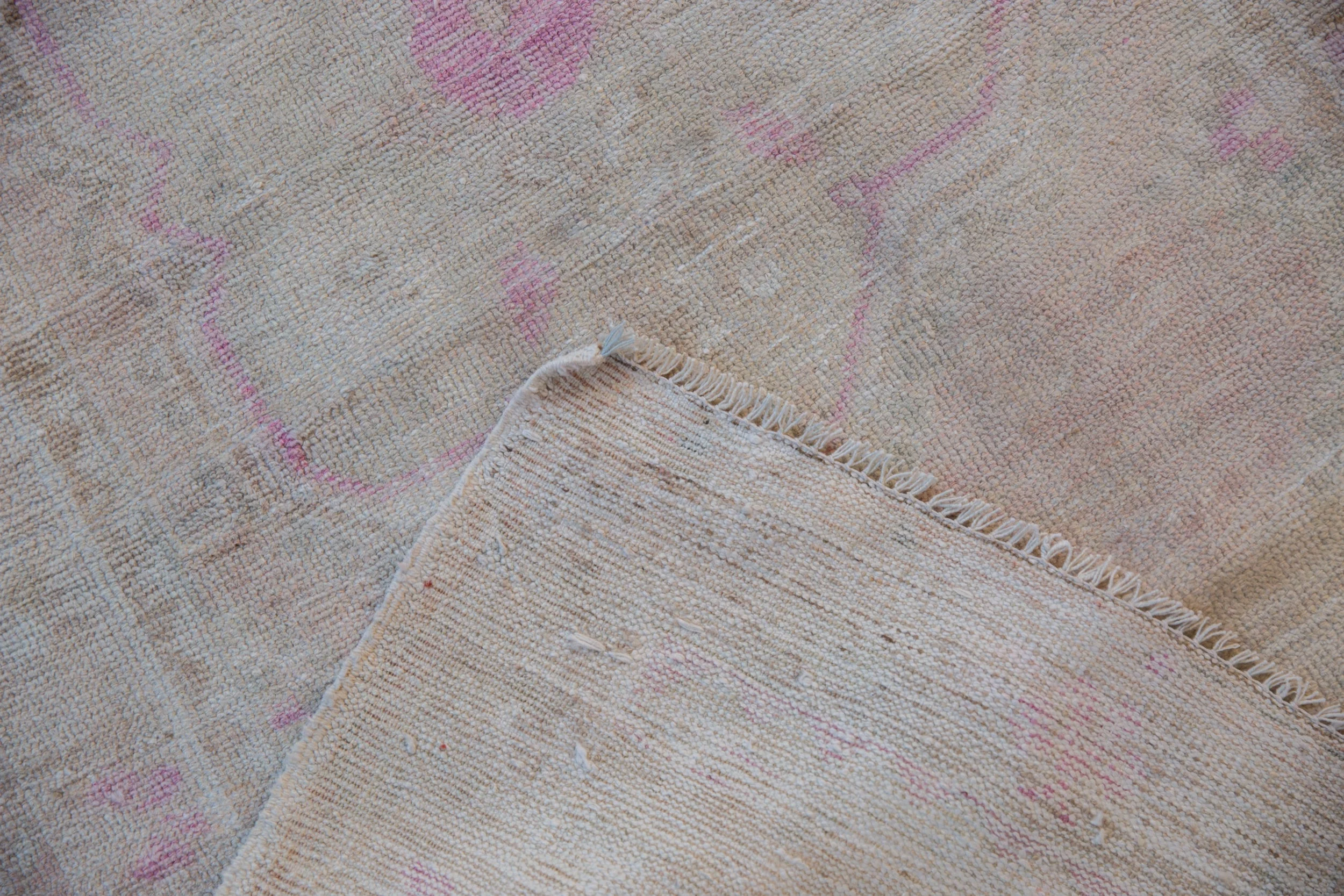 3x5.5 Vintage Distressed Oushak Rug - Image 7